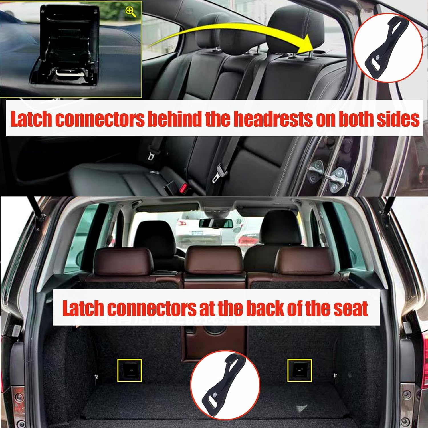 Universal Latch Interface Strap, Baby Car Seat Fixing Straps Latch Connector image number 3