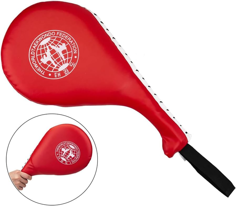 4PCS Taekwondo Kick Pad(2 Red and 2 Blue),Karate Martial Arts Training Equipment Kicking Target,Karate Martial Arts Strike Targets Kickboxing Training,Durable Striking Pad for Kids Youth Adult.