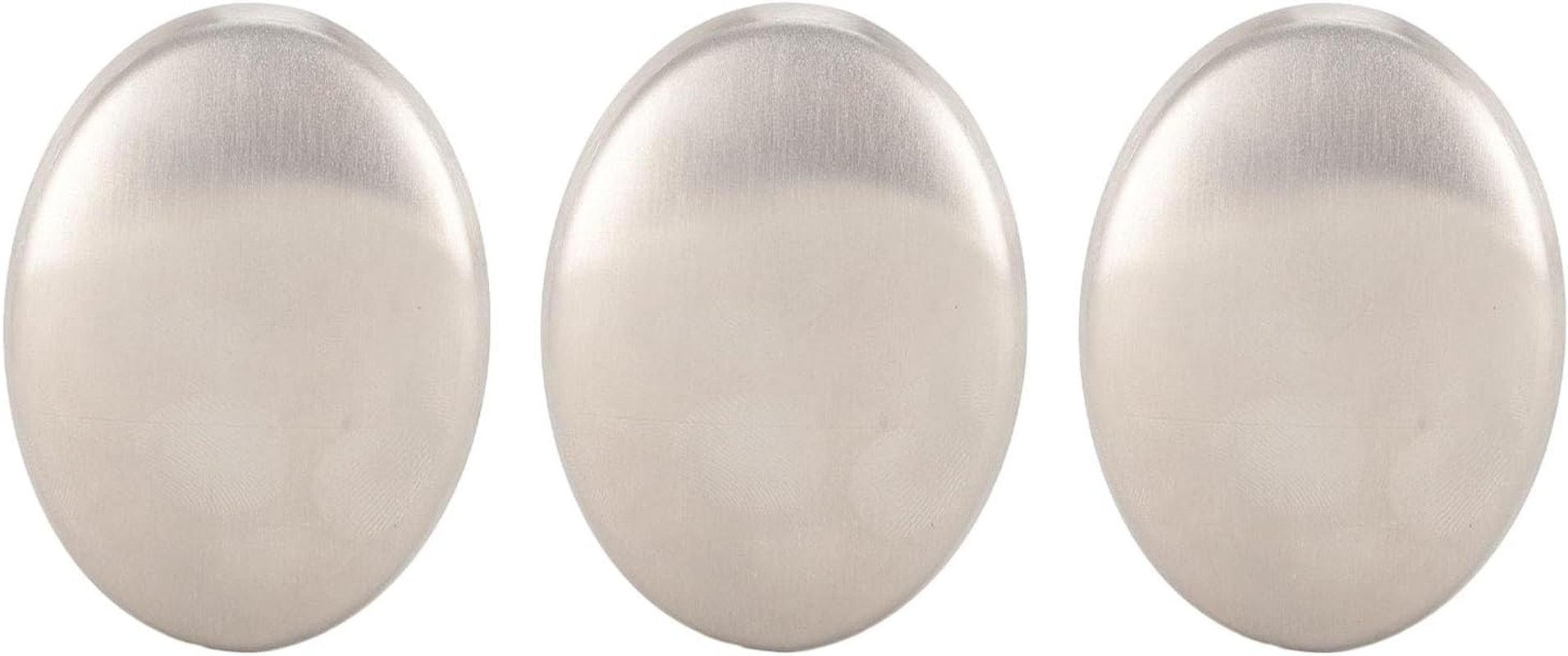 Stainless Steel Soap Bar Removes Odors with Quick Hand Wash Gadget, Ideal for Fishermen, Farmers, Chefs. Crafted from Stainless Steel (3Pcs)