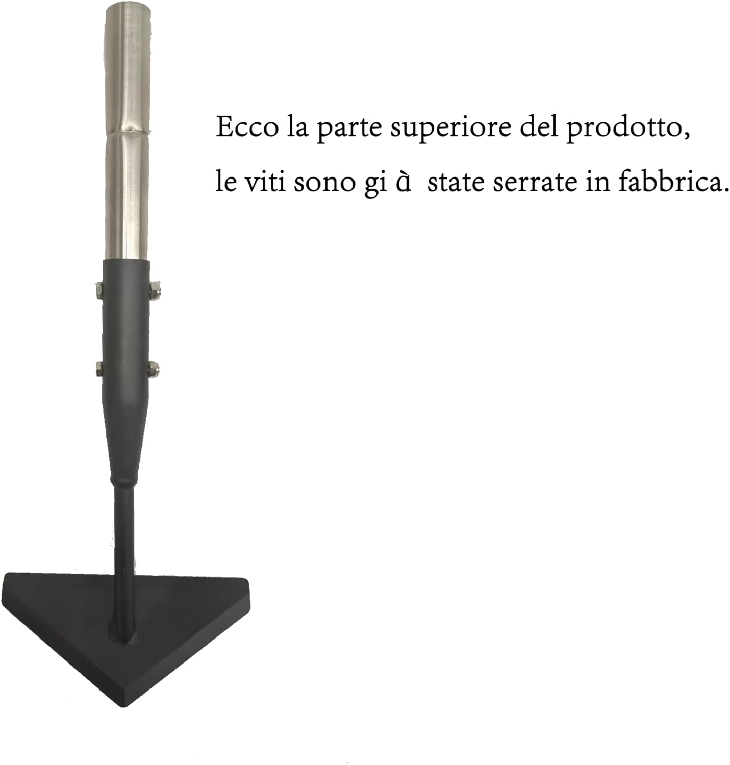 Triangle Garden Hoe, Carbon Steel Push-Pull Weeding Tool, Equipped with 57.5" Stainless Steel Long Handle &ndash; a Long-Handle Weeder for Digging, Weeding, Hoeing and Loosening Soil image number 1