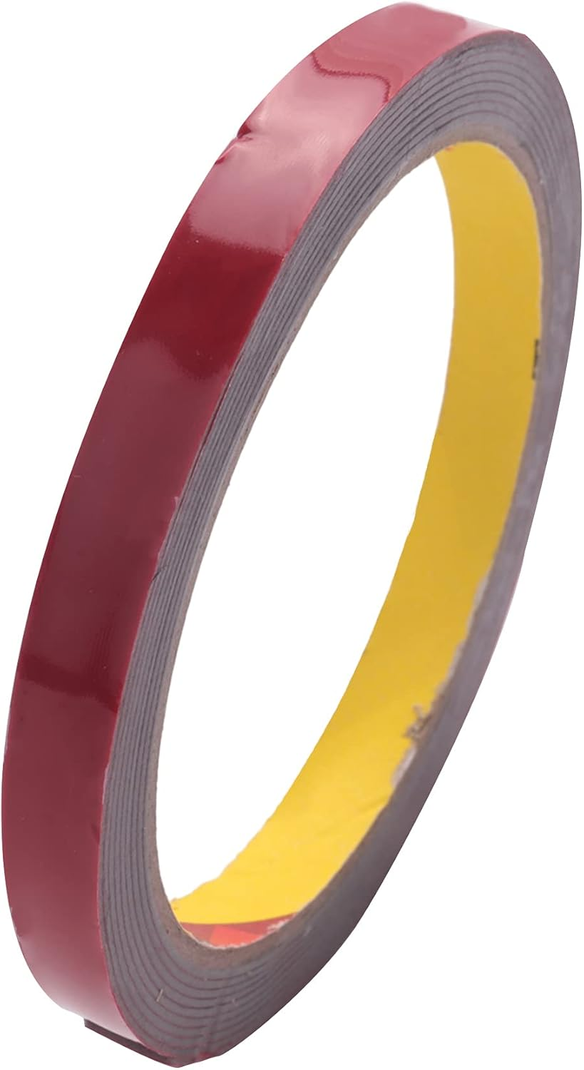 Strong Permanent Double Sided Super Foam Tape for Vehicle Car, Red 10MM* image number 2