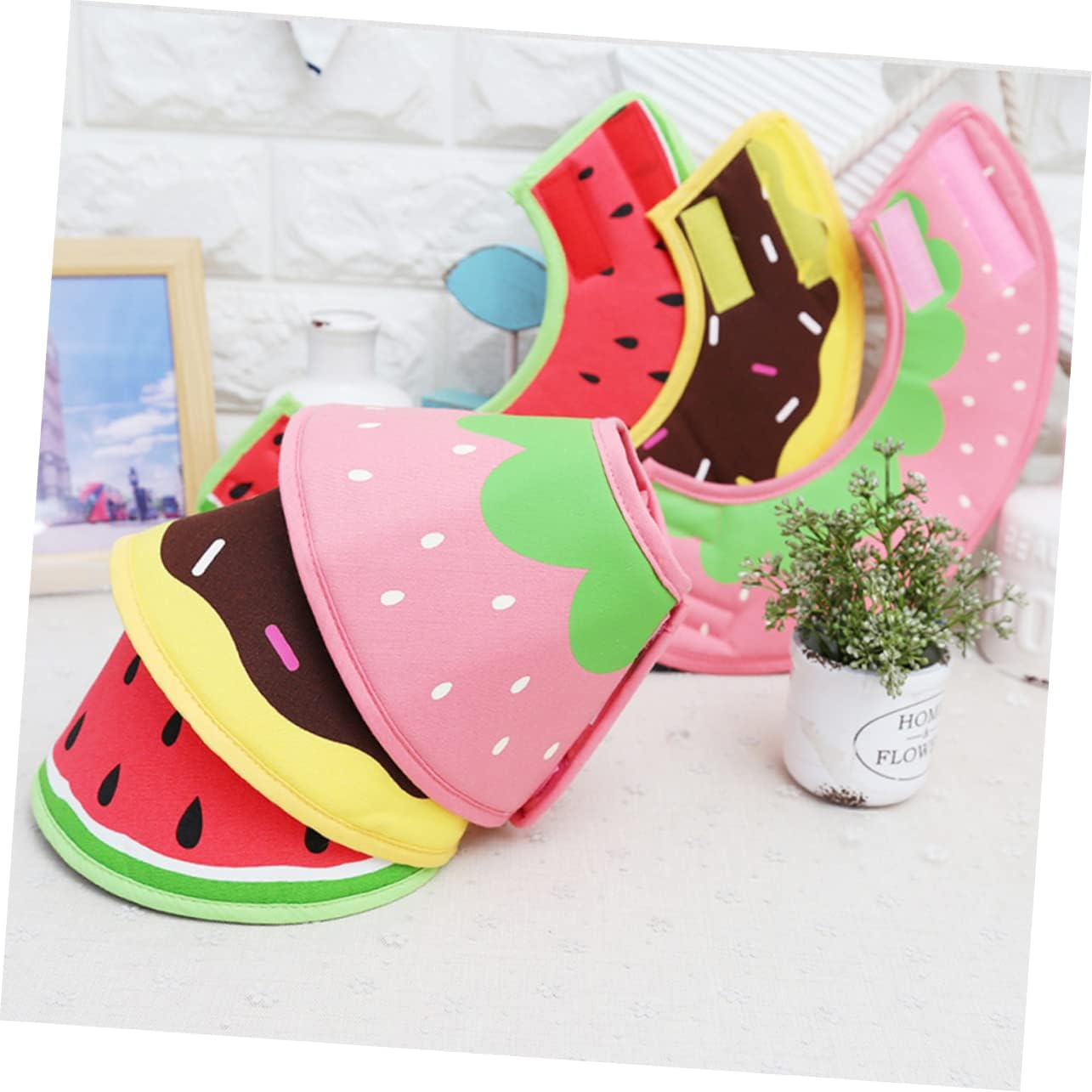 Ipetboom 2Pcs Chocker Dog Cones after Surgery Dog Cone Collar Para Medianos Dog Collar for Medium Dogs Pet Anti-Lick Headcover Pet Dog Neck Circle Puppy Recovery Ring Pet