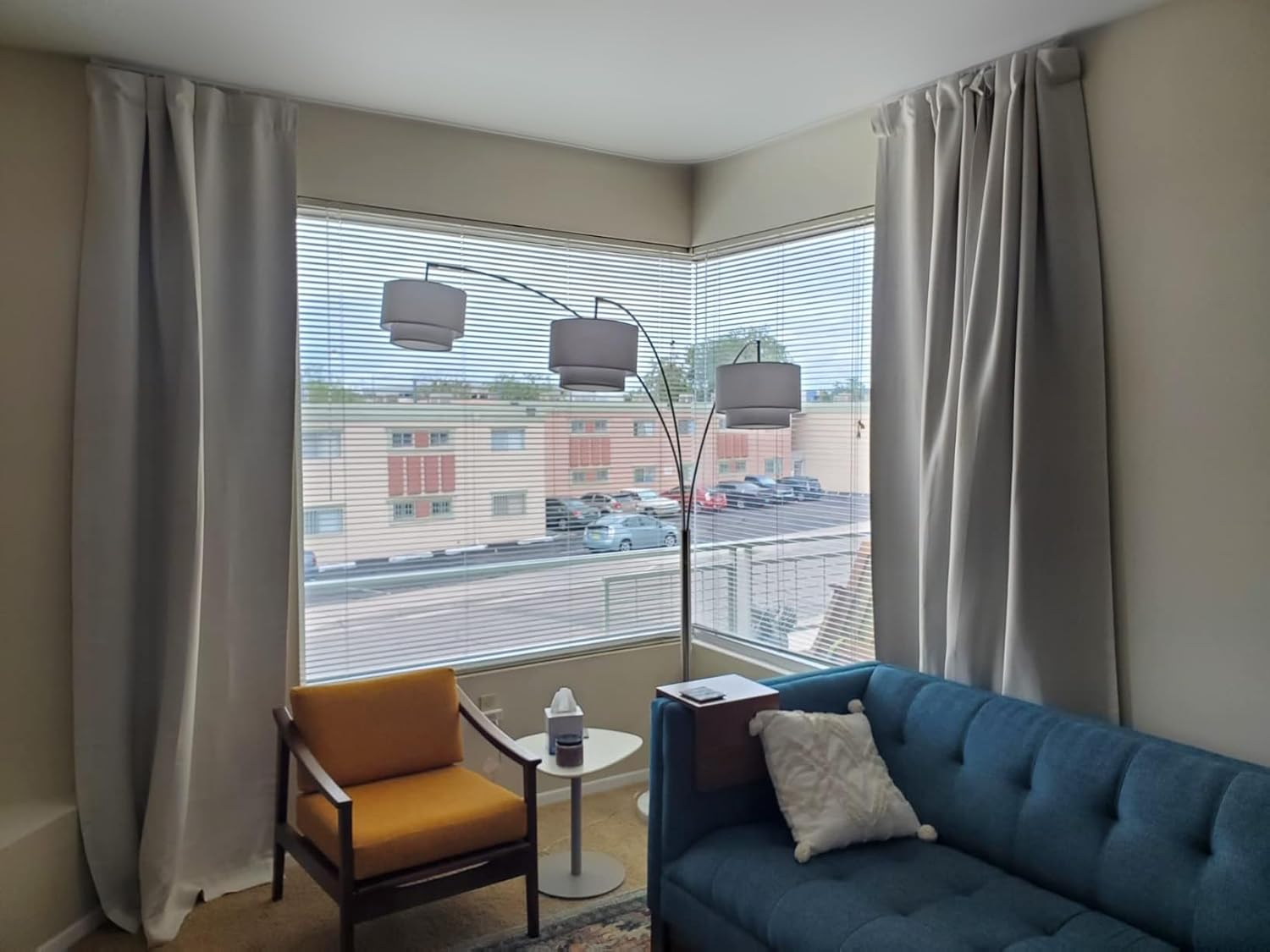 TYRON 90 Degree Ceiling Corner Bends Track for Adhesive Curtain Track(2 PCS), White image number 2