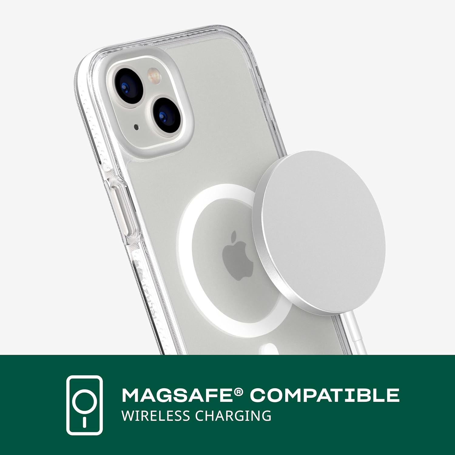 Tech21 Iphone 14 plus Evo Crystal Compatible with Magsafe&reg; &ndash; Shock-Absorbing & Scratch-Resistant Clear Phone Case with 16Ft Flexshock Multi-Drop Protection image number 7