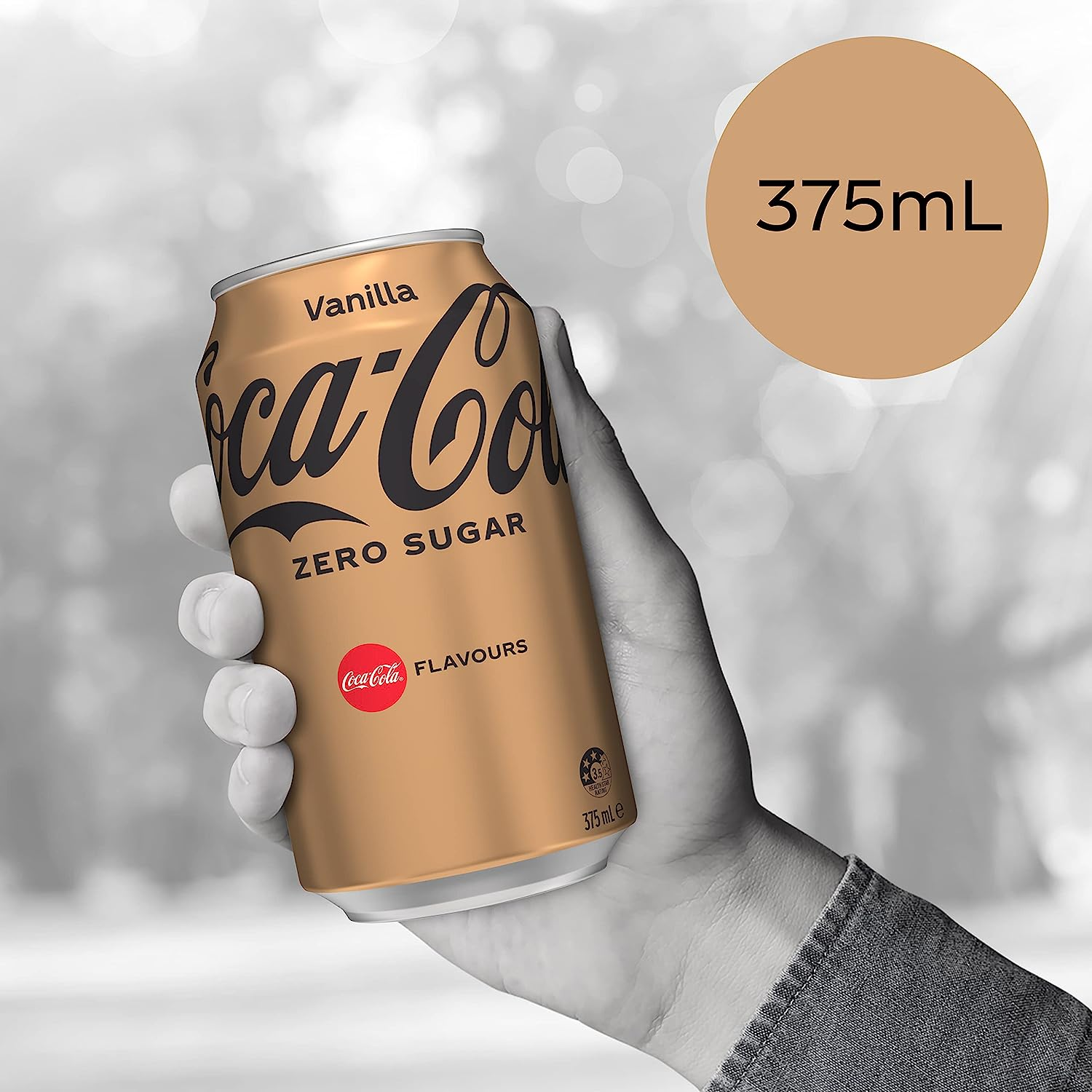 Coca-Cola Zero Sugar Vanilla Soft Drink Multipack Cans 20 X 375 Ml image number 2