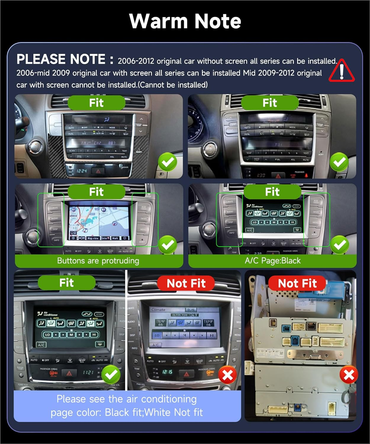 【Hifi 16EQ】 for IS250 IS300 IS200 IS220 IS350 2005-2012 Android Car Stereo with Wireless Carplay Android Auto, Podofo 10.1Inch 1080P HD IPS Touch Screen Car Radio Bluetooth GPS Wifi SWC Backup Camera