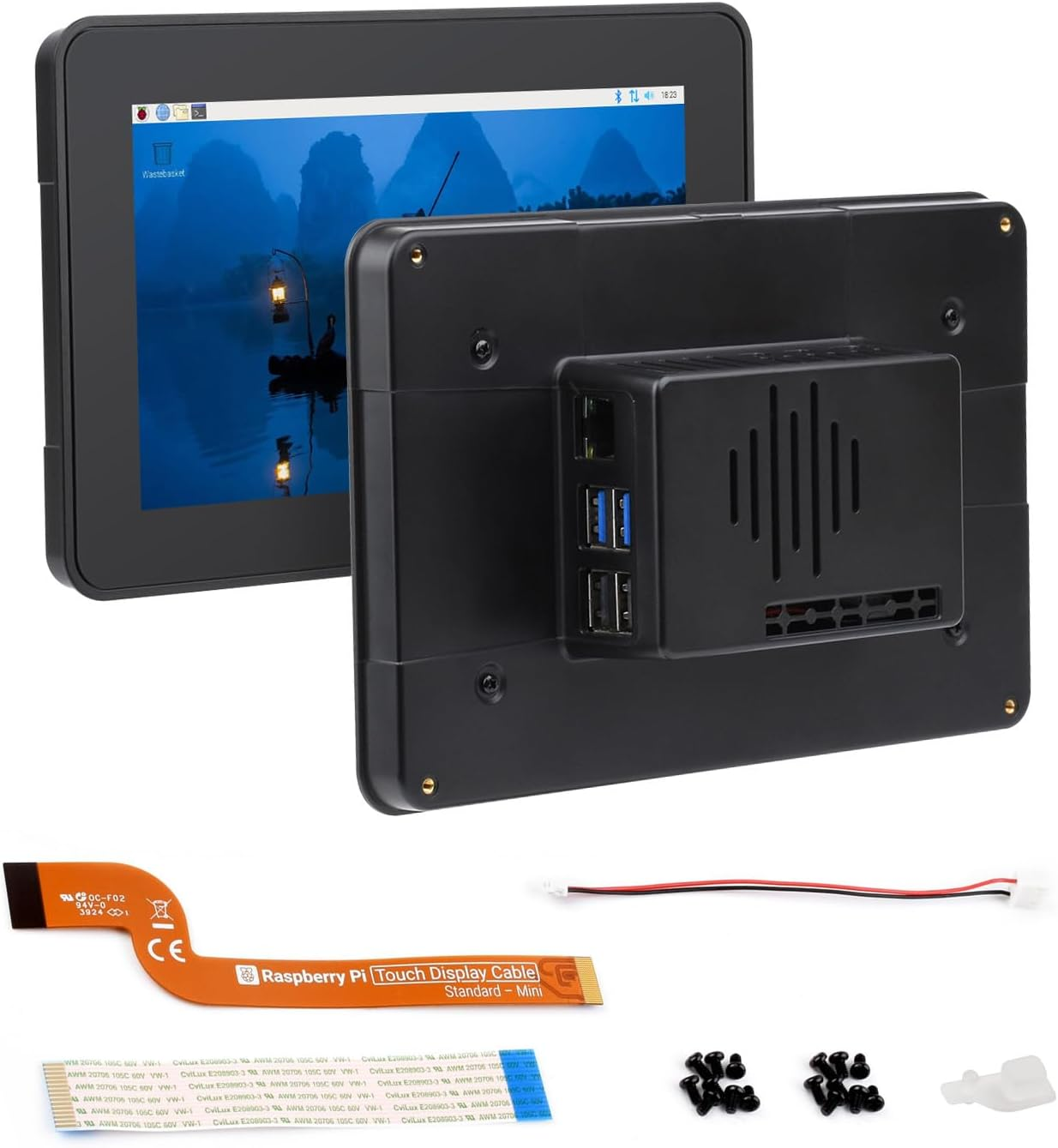 Waveshare Official 7Inch Capacitive Touch Display, Compatible with Raspberry Pi, 720 &times; 1280, IPS, DSI Interface, 5-Point Touch, Comes with Protective Case image number 5