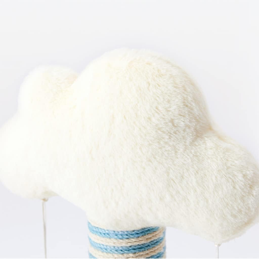 Creativity Cat Tree White Cloud Modeling, Cat Activity Tower with Colorful Jute Scratching Posts, Protect the Furniture image number 2