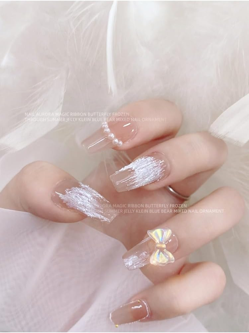 7 Style Nail Charms,Colorful Bow-Knot Nail Stud Rhinestones Crystal, 3D Bow-Knot Colorful Nail Charms Set for Women Girl Nail Stones Design DIY Decoration Jewel Stones Nail Art Rhinestones (Resinous) image number 5