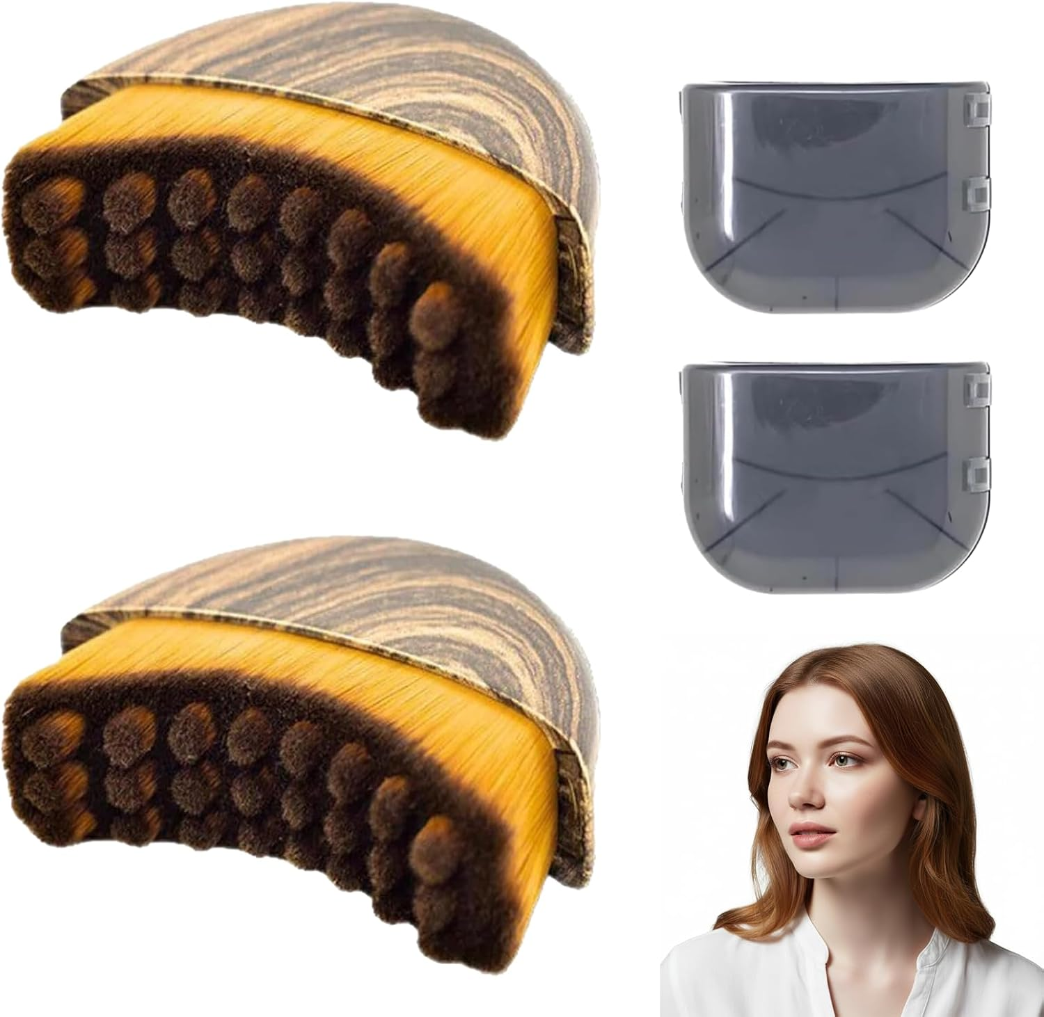 Mchifrys Lymphatic Contour Face Brush, Dry Massager for Face - Ergonomic Lymphatic Drainage Tool with Gentle Bristles for Sculpting and Lifting Skin(2 Pack) image number 4