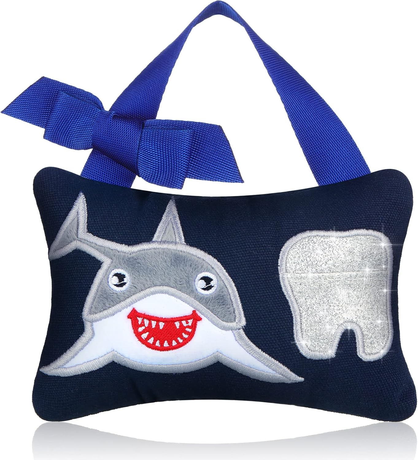 Qunclay Tooth Fairy Pillow with Pocket Kids Tooth Pillow Tooth Keepsake Pouch Tooth Fairy Gifts for Girl and Boy, 3.9 X 5.9 Inches (Sweet Style)