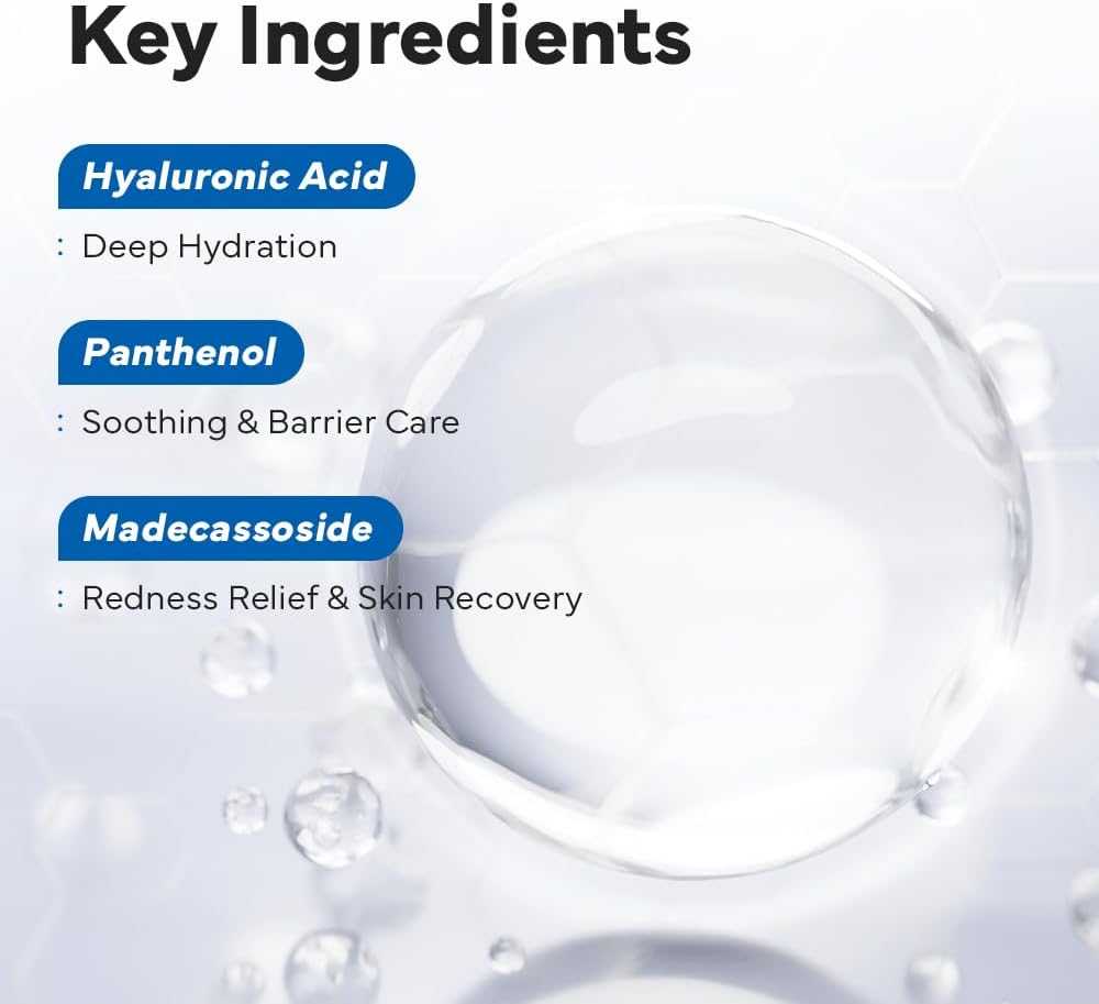 SAM&rsquo;U PH Sensitive Aqua Fit Face Mask &ndash; Hydrating & Soothing Vegan Sheet Mask with Hyaluronic Acid and Panthenol, Bamboo Fiber, Travel-Friendly Korean Skincare (5 Sheets) - Cool Fit image number 3