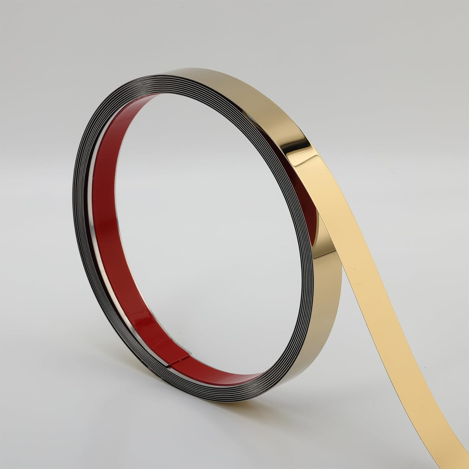 Gold Metalized Mirror-Like Finish Molding Trim, Peel and Stick Strip for Mirror Frame, Wall, Fireplace and Home DIY Decoration (16.4 Ft X 0.8 Inch) image number 4