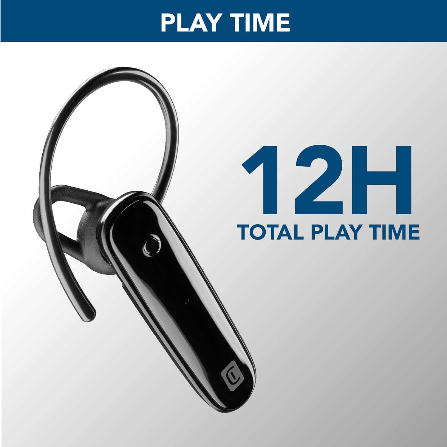 Cellularline | Score | Ergonomic Mono Bluetooth&reg; Headset with Detachable Headband - Playtime: 4 Hours - Black image number 5