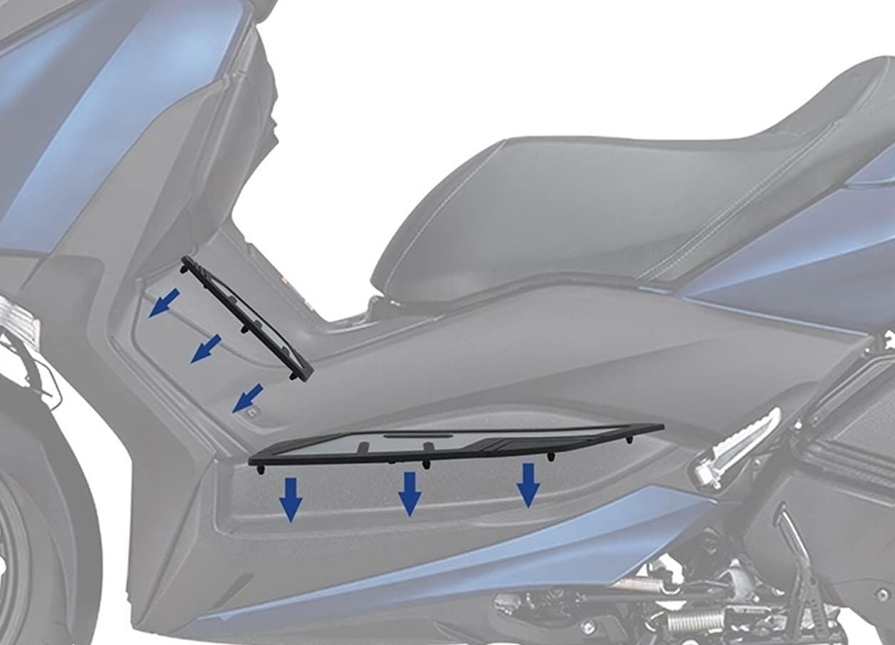 XINMINGYUE Fit for XMAX 400 XMAX 300 X-MAX 250 2019-2022 Footrest Non Slip Foot Pedal Pad Footboard Step Footpad Anti-Slip Footboard(Red)