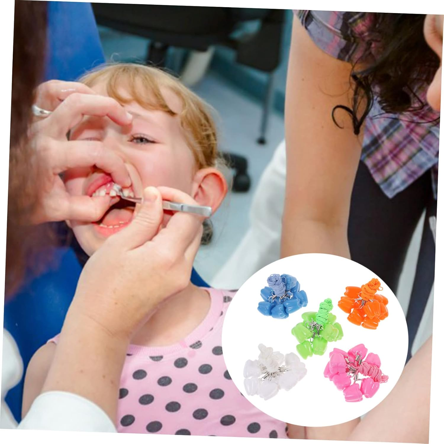 Baby Tooth Keepsake Box and Storage Organizer for Children Small Plastic Tooth Holder Case with 50Pcs Capacity Baby Keepsake Case for Collection and Souvenir Storage Random Color image number 1