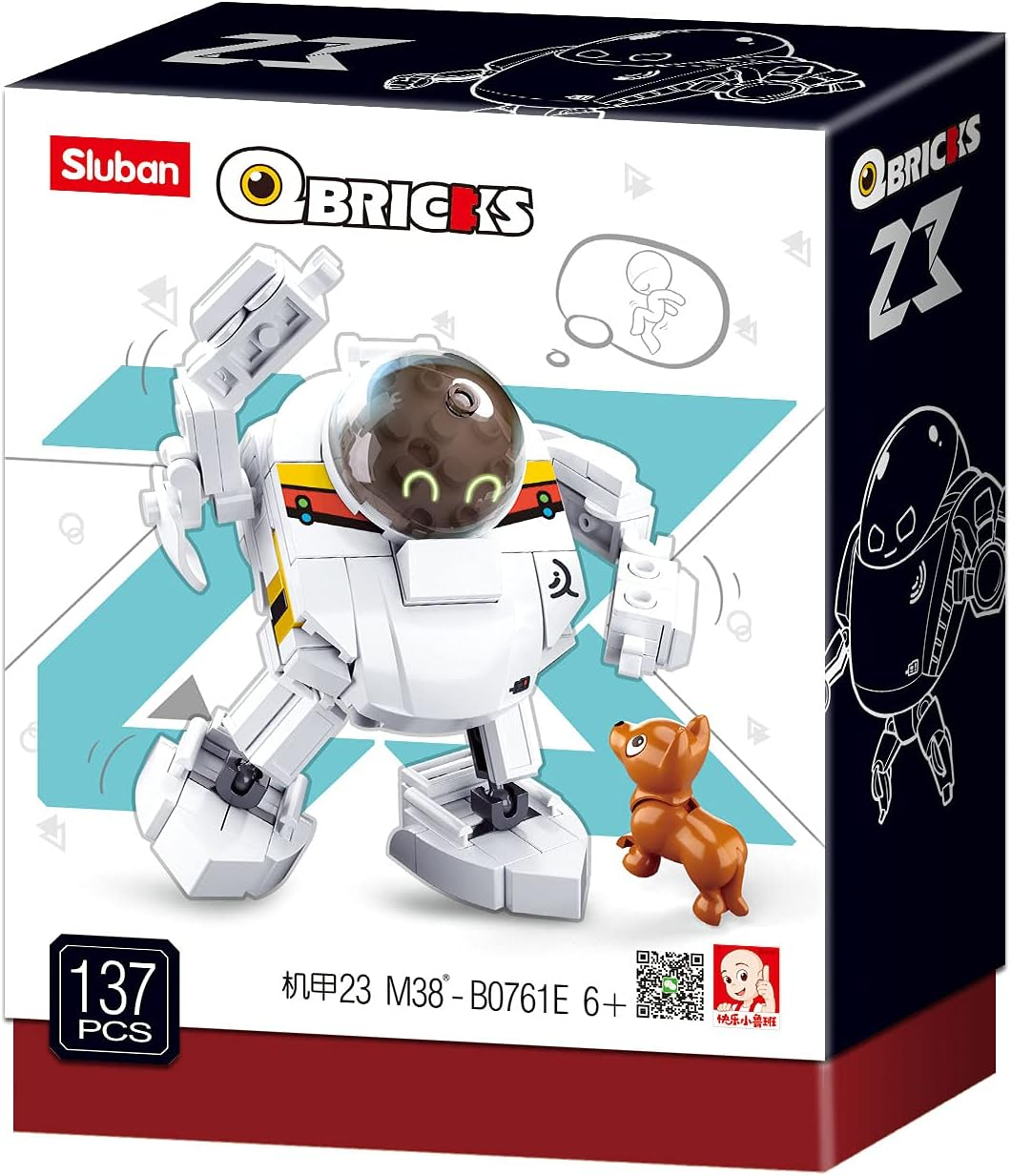 Sluban M38-B0761E Qbricks-Transformer, Multicolored image number 3