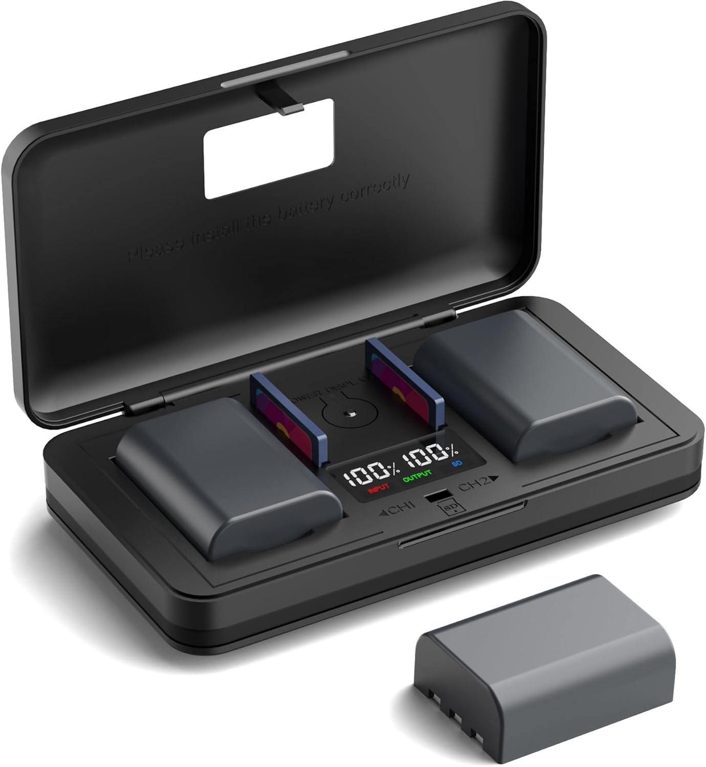 BLN-1 (1600Ma) Camera Battery Multifunctional Charger Set (Including Two Batteries) Compatible with Sony/Canon/Nikon/Fujifilm/Panasonic/Olympus/Pentax Camera image number 4