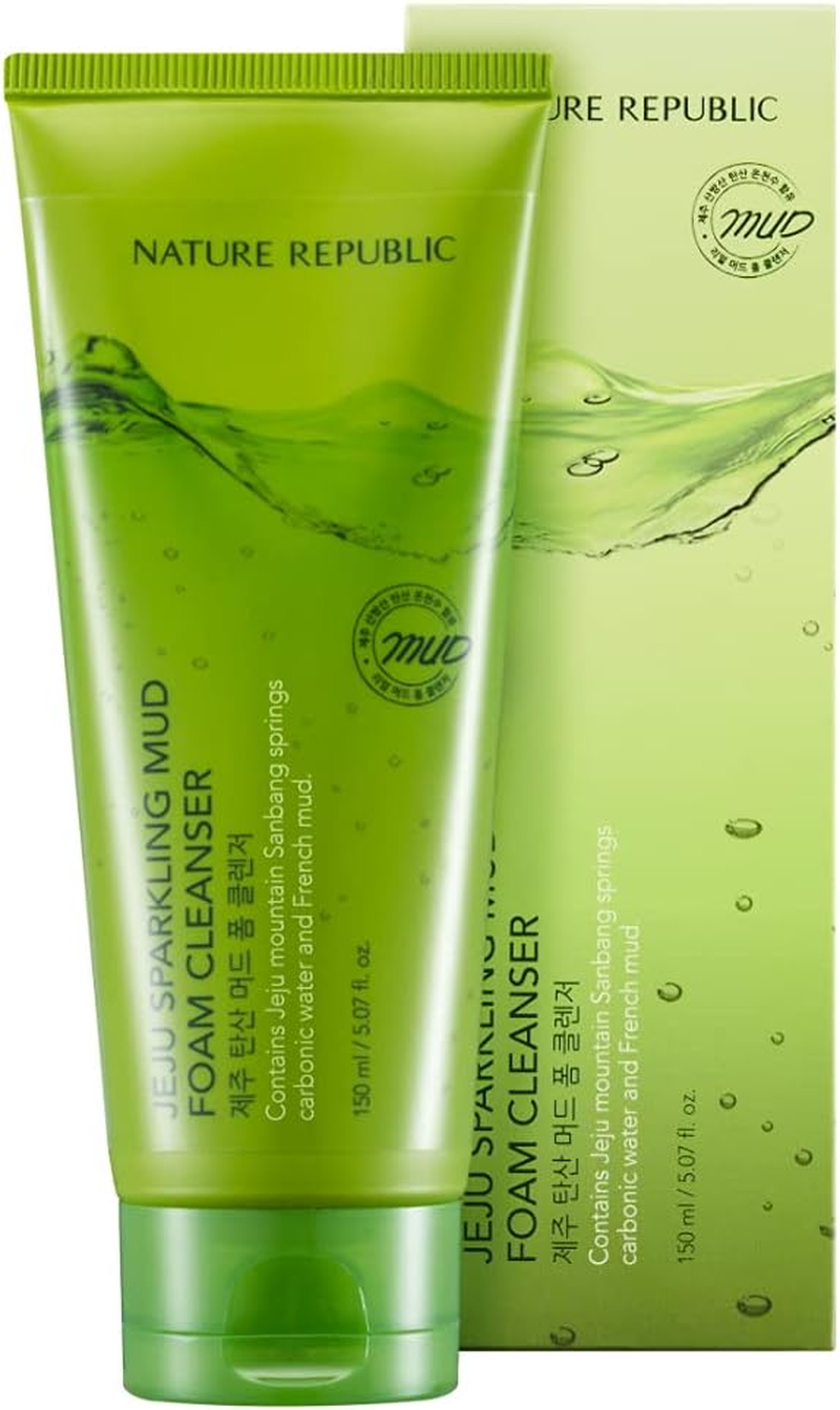 Nature Republic Jeju Sparkling Mud Foam Cleanser, 150 Gram image number 1