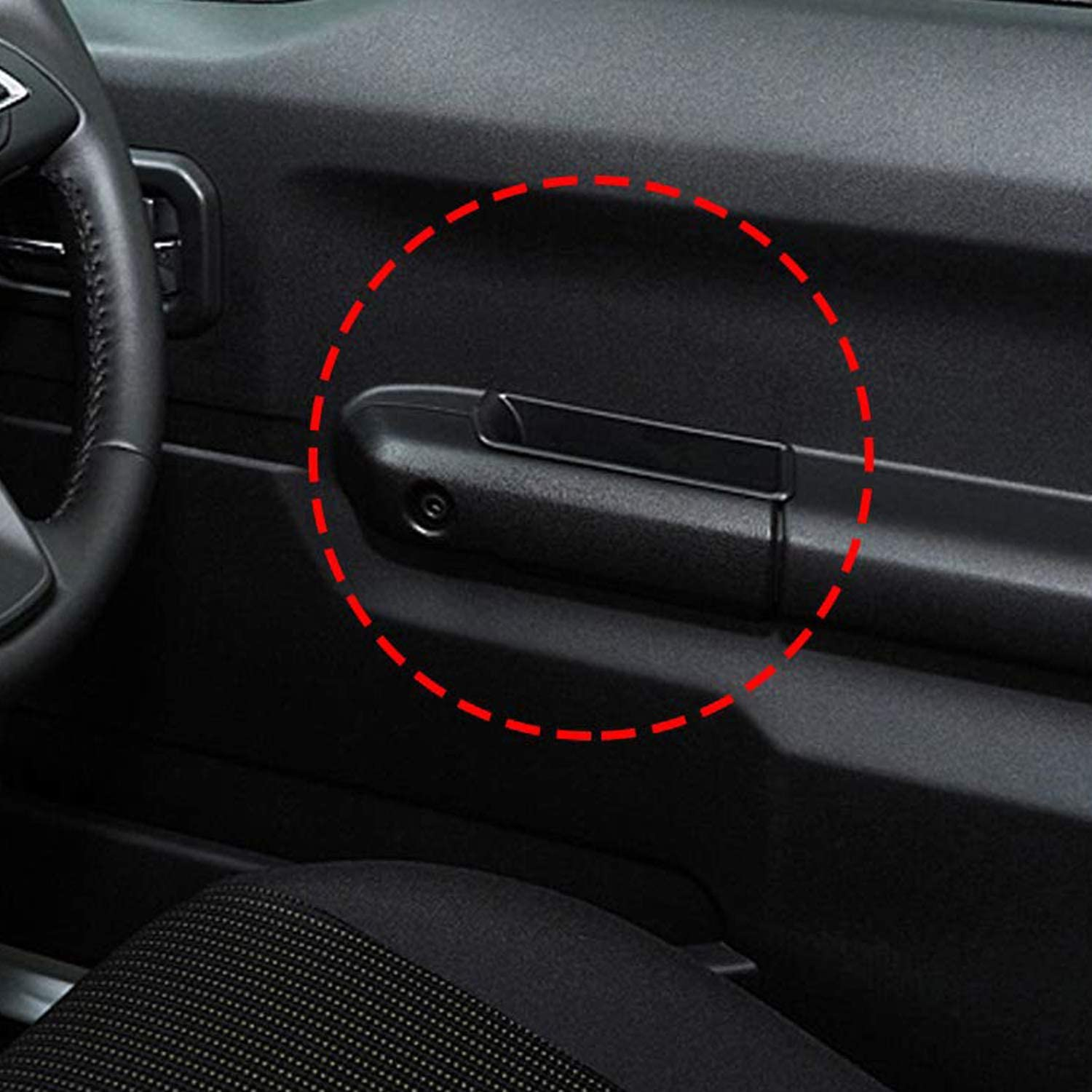 YOCTM for Suzuki Jimny JB64 JB74W 2019 2020 2021 2022 2023 Accessories Front Row Door Side Storage Box Handle Pocket Armrest Phone Container Black image number 1