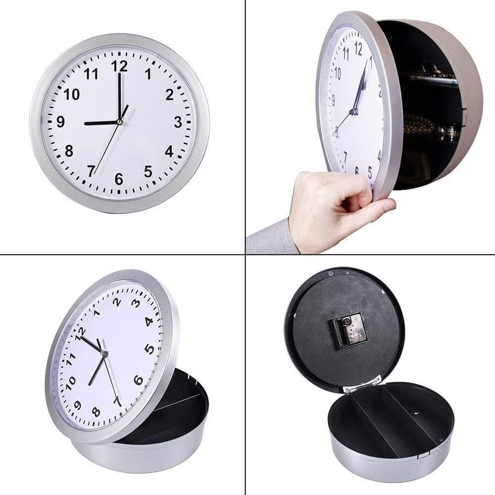 Clock Safe Hidden Wall Secret Jewelry Security Money Cash Compartment Stash Box image number 5