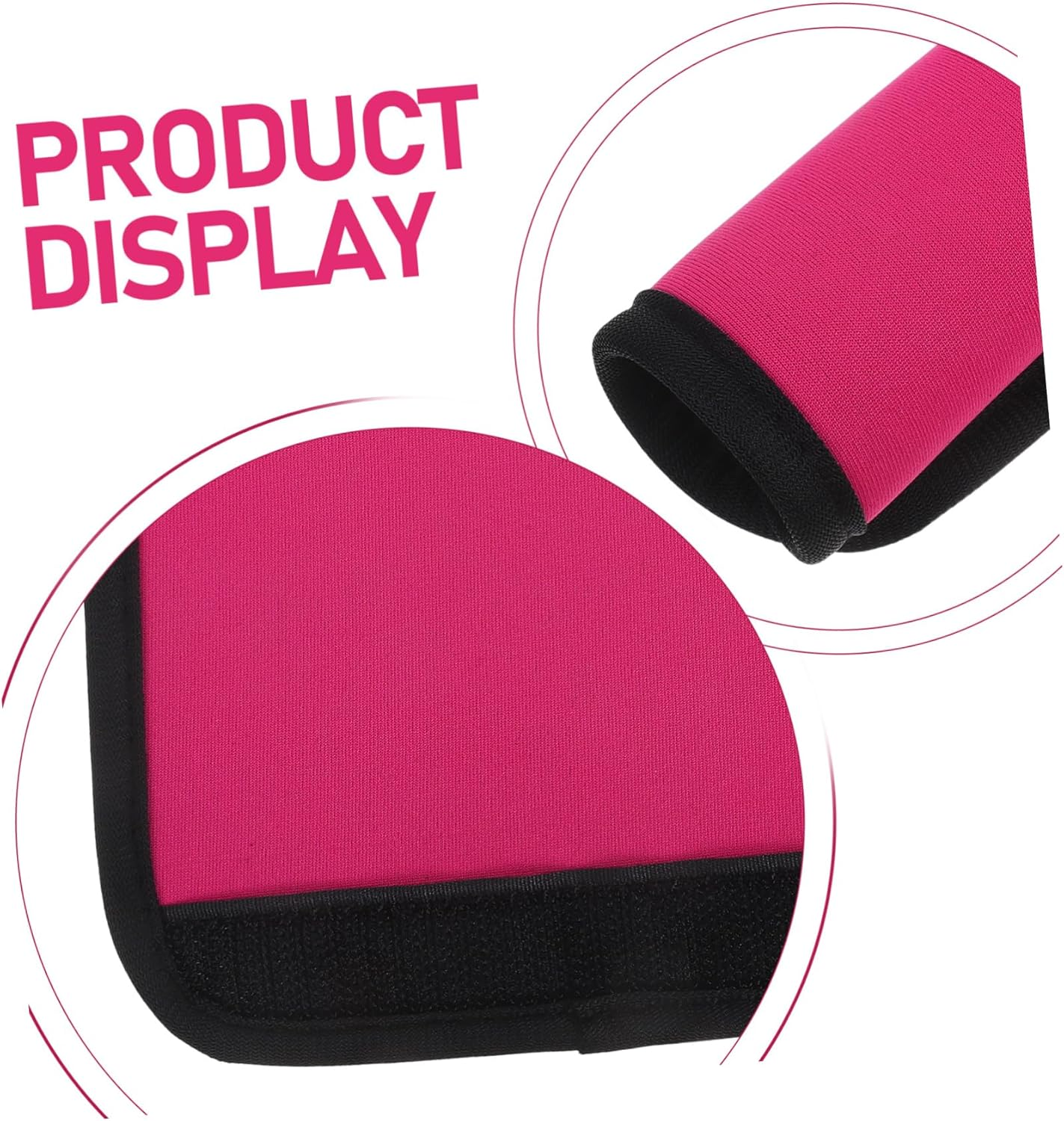 FOMIYES Luggage Handle Wraps Travel Hand Protectors Suitcase Handle Saddle Pink Protective Sleeve Comfortable Grip for Suitcases image number 3