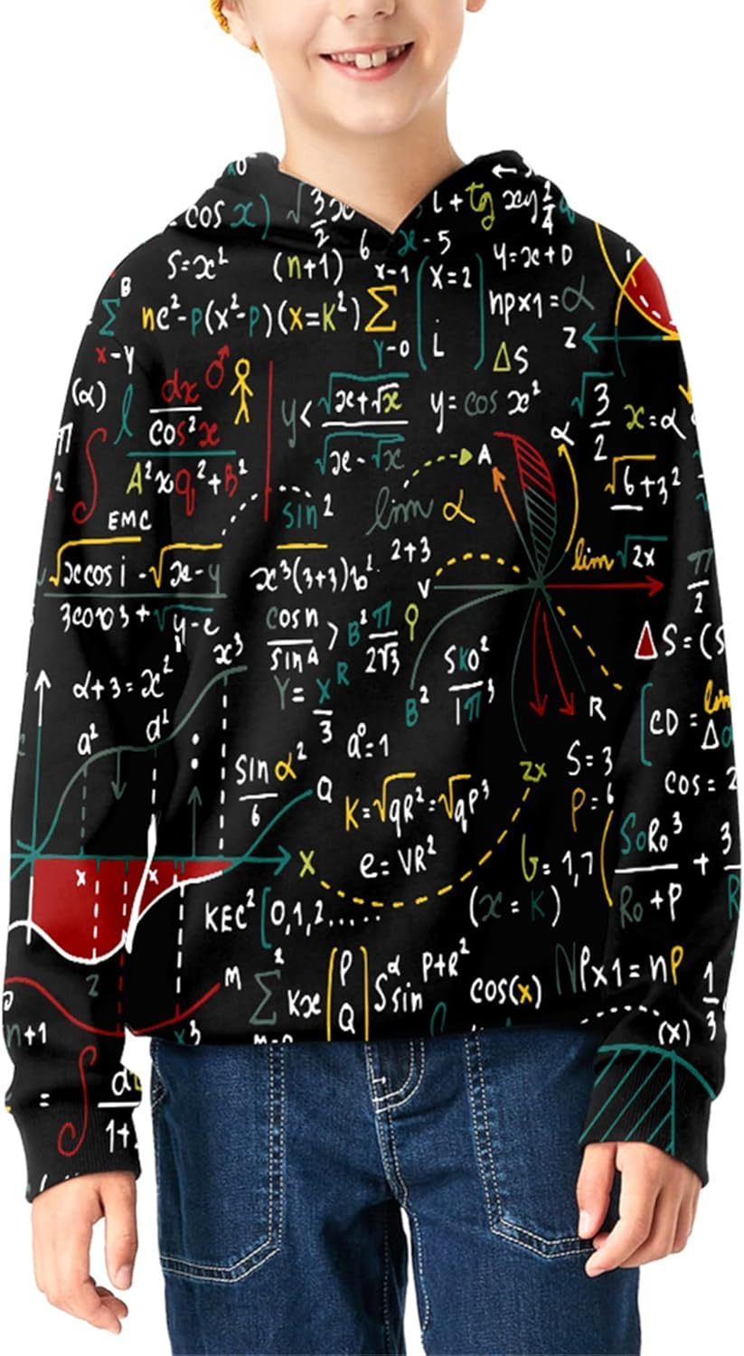 Linnhoy 3D Digital Printed Kids Hoodies for Boys and Girls Sweatshirts 6-15 Years image number 5