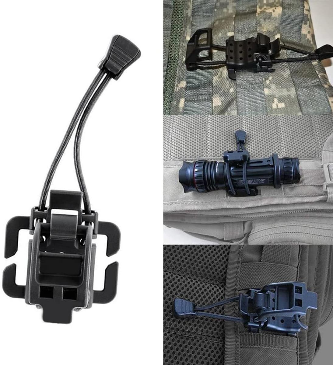 Tactical Gear Molle Clips Molle Attachments Multifunction Hanging Buckle for Molle Backpack Molle Tactical Vest Molle Straps image number 4