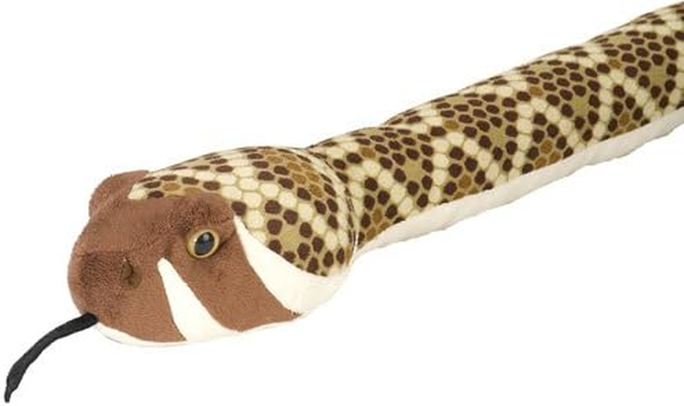 Wild Republic Snakesss West Diamond,Stuffed Animal, Soft Toy, Gifts for Kids, 54 Inches