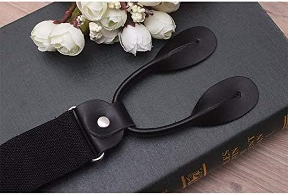 Mens Button End Dress Suspenders - Adjustable Elastic Y Shape Suspender image number 6