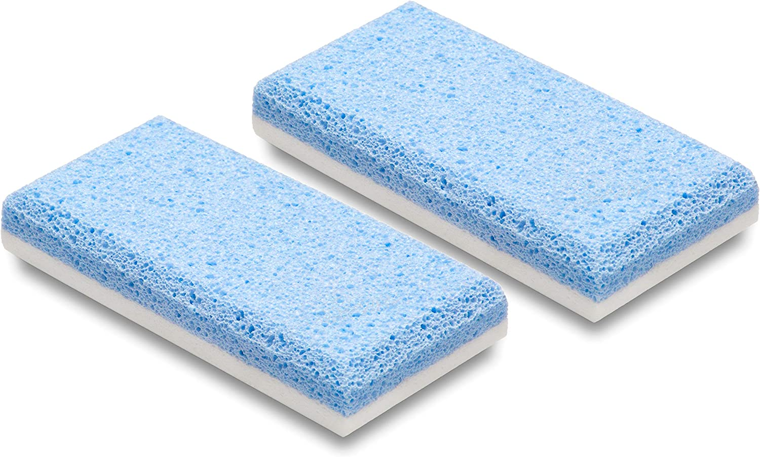 Double Sided Pumice Stone - 2 Pieces - One Layer Removes Skin Hardness, the Other Layer Smooths