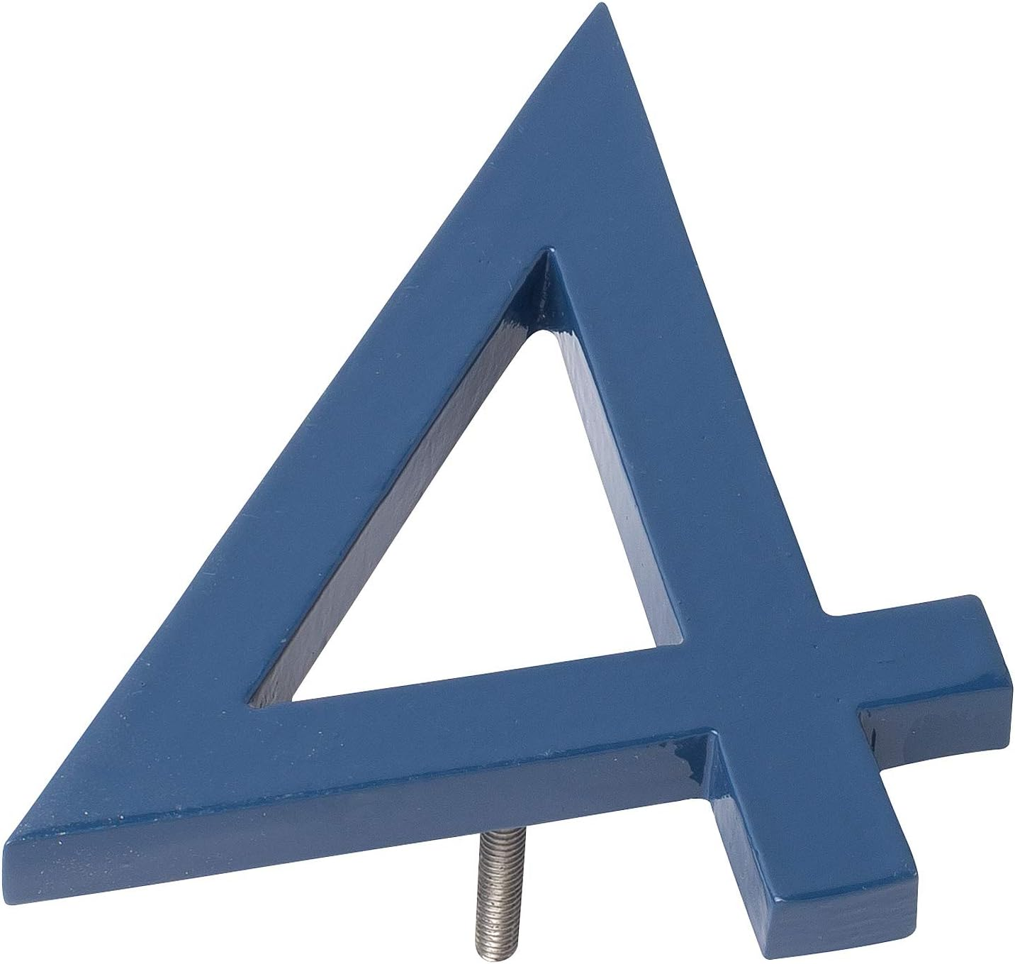 Montague Metal Products MHN-10-F-SB1-3 Solid Brushed Aluminum Modern Floating Address House Numbers, 10", Powder Coated Sea Blue image number 1