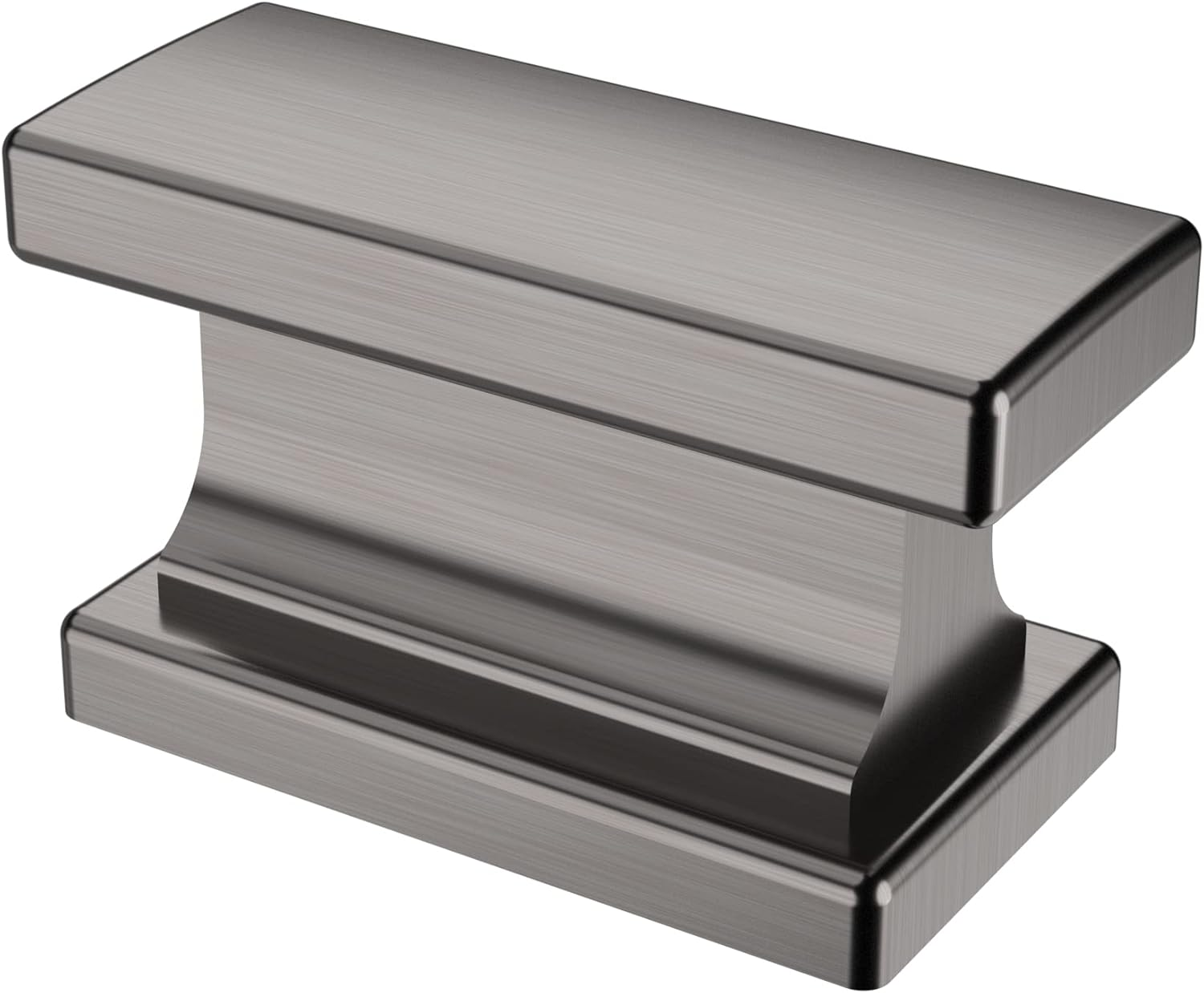 Alzassbg 10 Pack Polished Chrome Cabinet Knobs, 1.46 Inch(37Mm) Rectangle Kitchen Hardware Knobs for Cabinets and Drawers AL6061CP