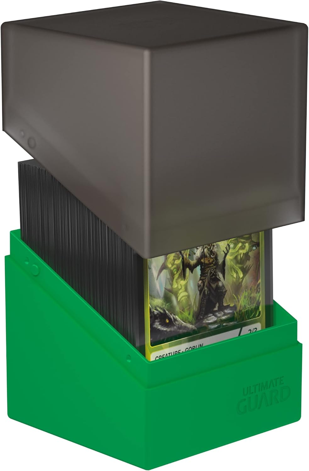 Ultimate Guard 100+ Synergy Boulder Deck Case, Black/Green image number 5