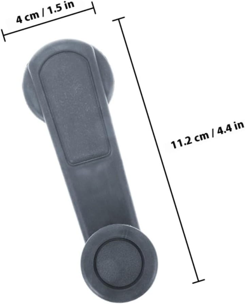 NULYLU 2Pcs Window Crank Lever Replacement for Vehicle Car Window Winder Abs Material Easy Installation and Operation Fit for Many Car Models Gray image number 1