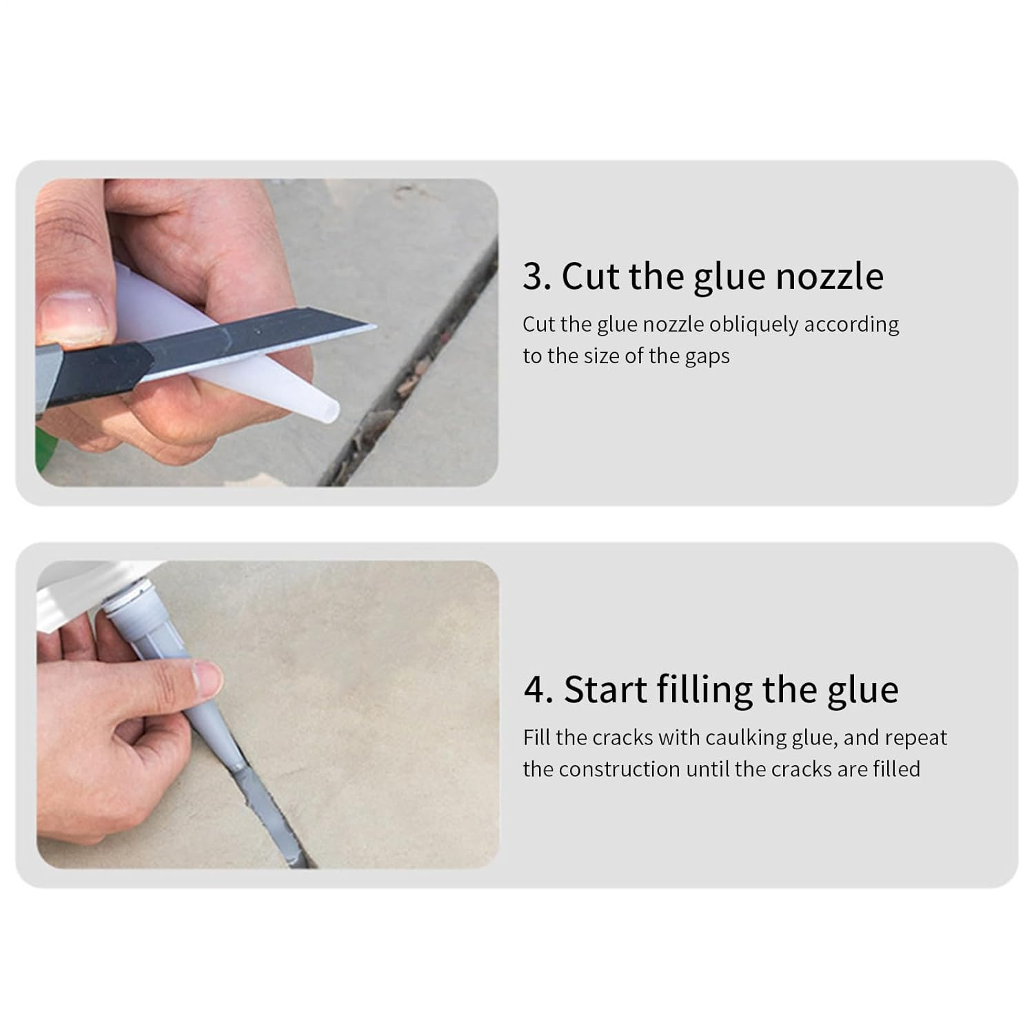 Concrete Repair Sealant,500Ml Ground Sealing Glue - High-Strength Waterproof Crack Sealing Adhesive for Brick Floor Wood Stone Roof image number 3