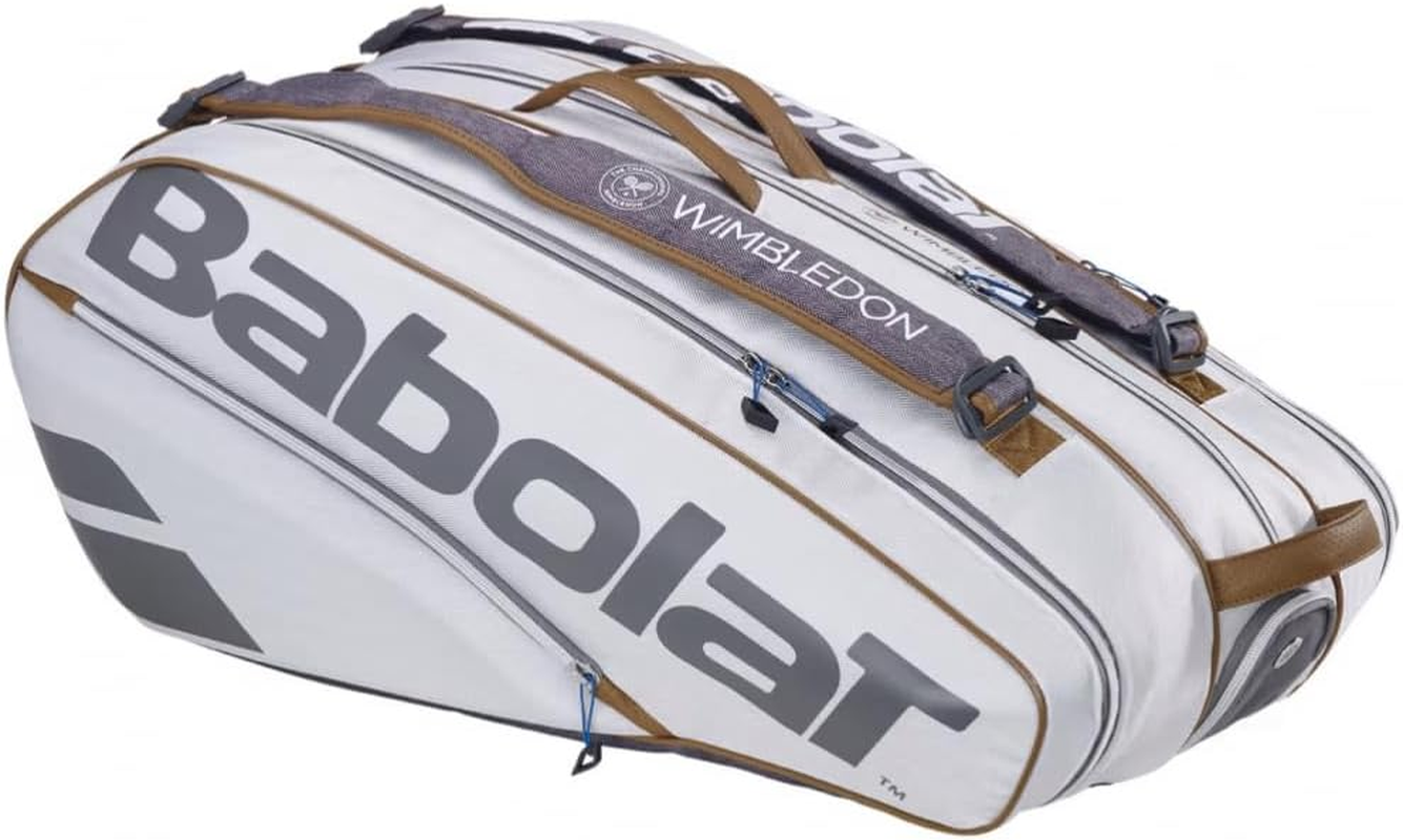 Babolat Tennis Bag, Wimbledon Racket Bag (Holds 9 Rackets), RH 9 PURE WIMBLEDON 751229
