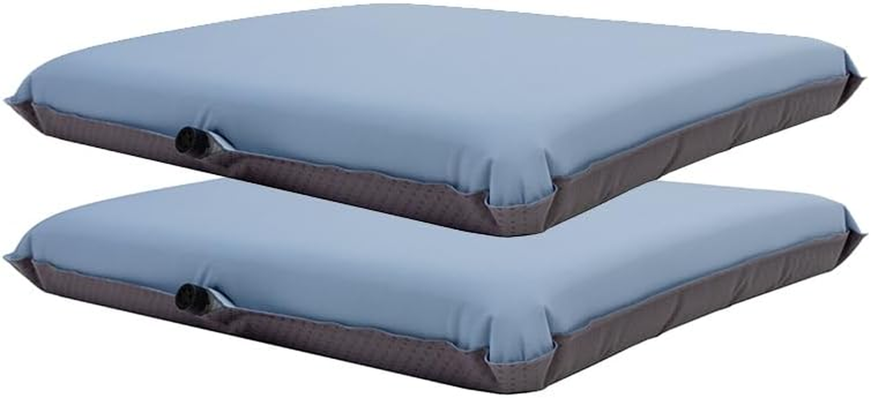 2Pcs Self-Inflating Outdoor Foam Seat Pad, Travel Cushion,Seat Cushion for Hiking, Camping, or Simply Relaxing Outdoors Water-Resistant, Non-Slip Base, (Beige)