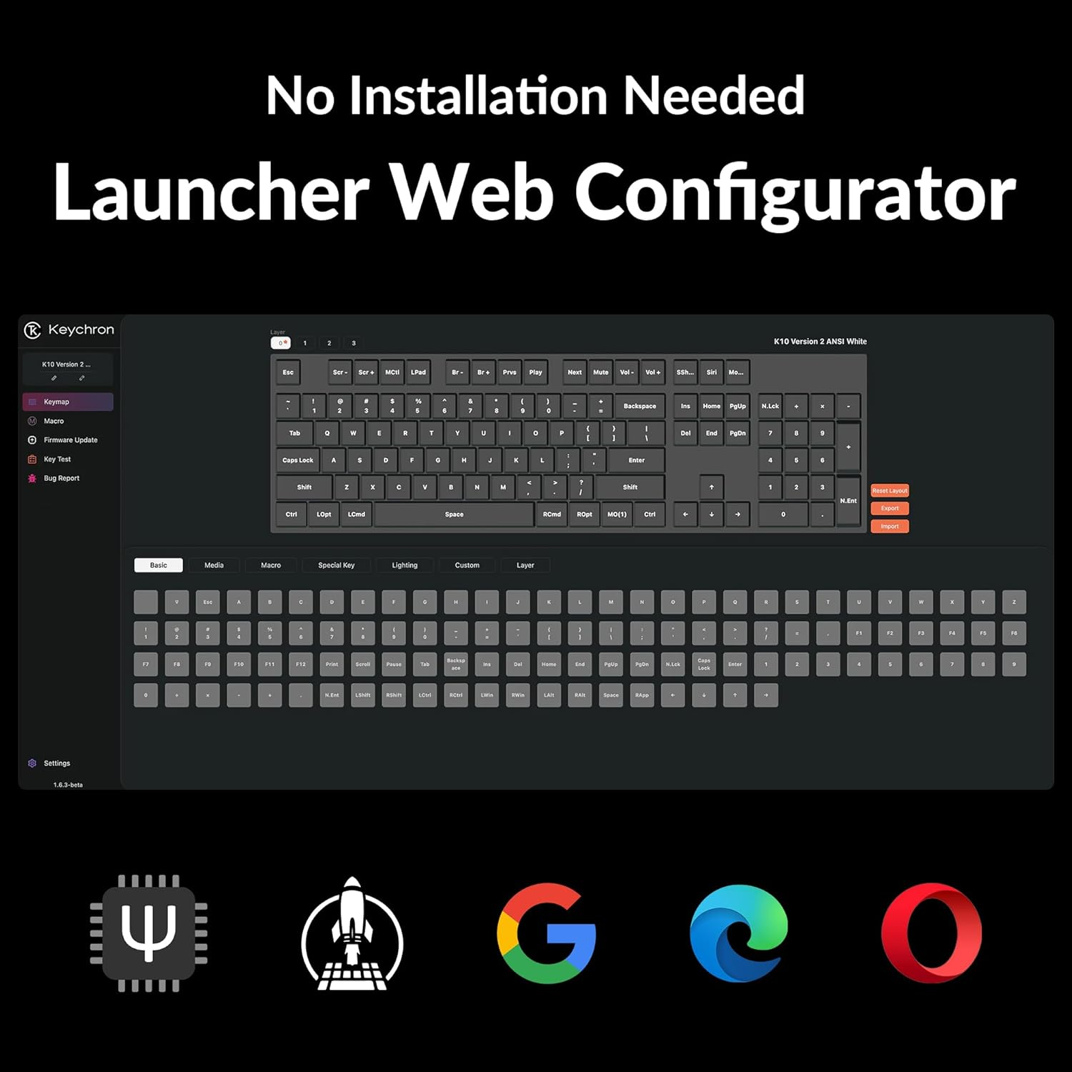 Keychron K10 Version 2 QMK Mechanical Keyboard Full Size 104 Keys, Bluetooth 5.2 Wireless/Wired Connection Programmable Keys, White Backlit with Shine-Through Keycaps for Mac Windows Linux - Keychron Super Brown Switch image number 2