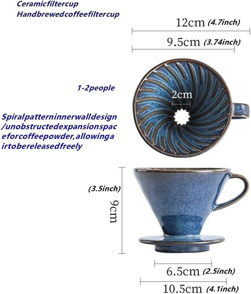 V60 Coffee Dripper the V60 Ceramic Coffee Filter Is a Simple and Exquisite Single Cup Brewing Device,Coffee Drip Machine, Suitable for Offices and Apartments image number 5