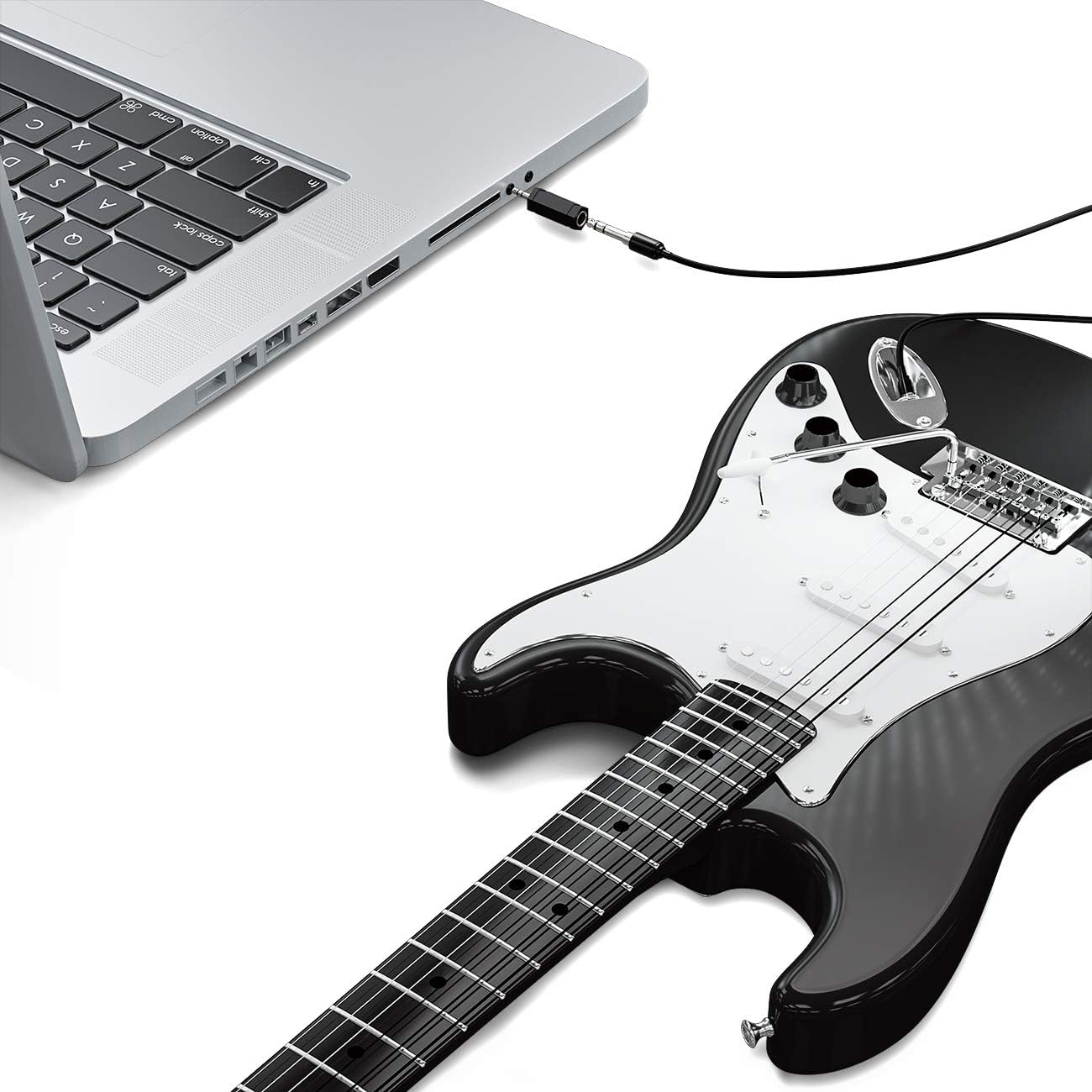 Deleycon Stereo Audio Jack Adapter 3.5 Mm Male to 6.3 Mm Female Hifi Jack Converter Adapter Plug Receiver Home Cinema Headphones Pack of 2 image number 4