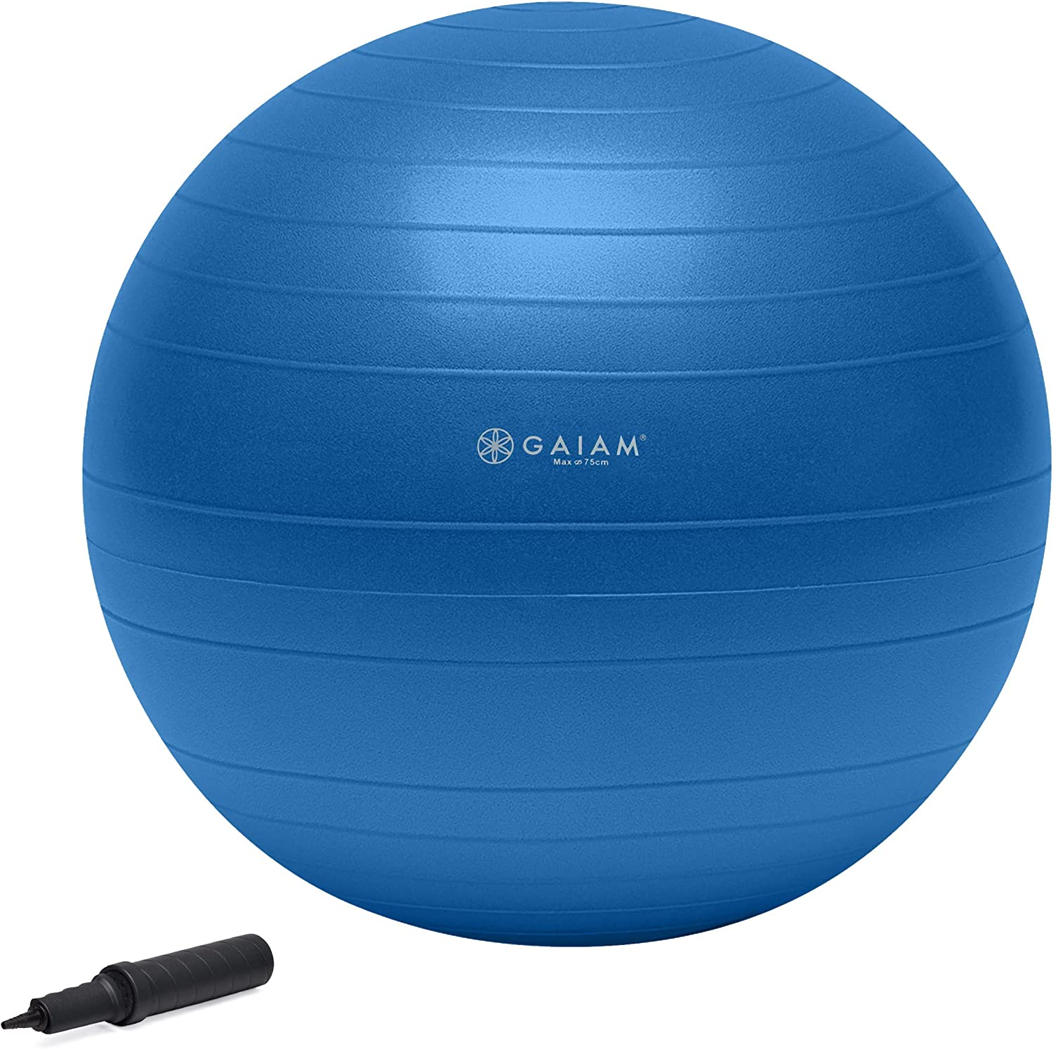 Gaiam Total Body Balance Ball Kit - Includes Anti-Burst Stability Exercise Yoga Ball, Air Pump, Workout Program image number 5