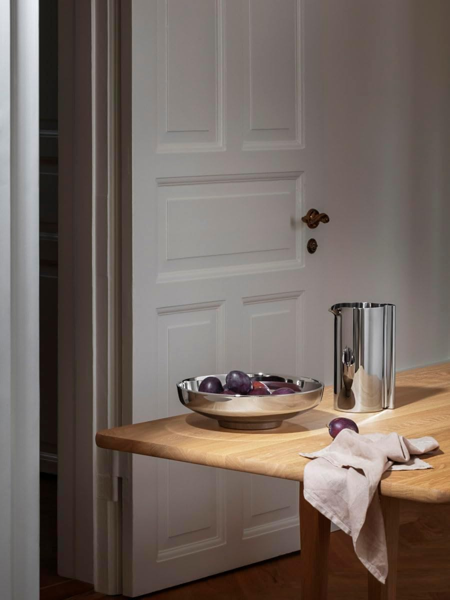 Georg Jensen 10020336 Serving Bowl, Fruit Bowl, Interior Bowl, Henning KOPPEL, Silver, Diameter 11.0 X Height Approx. 3.1 Inches (28 Cm), Dishwasher Safe image number 1