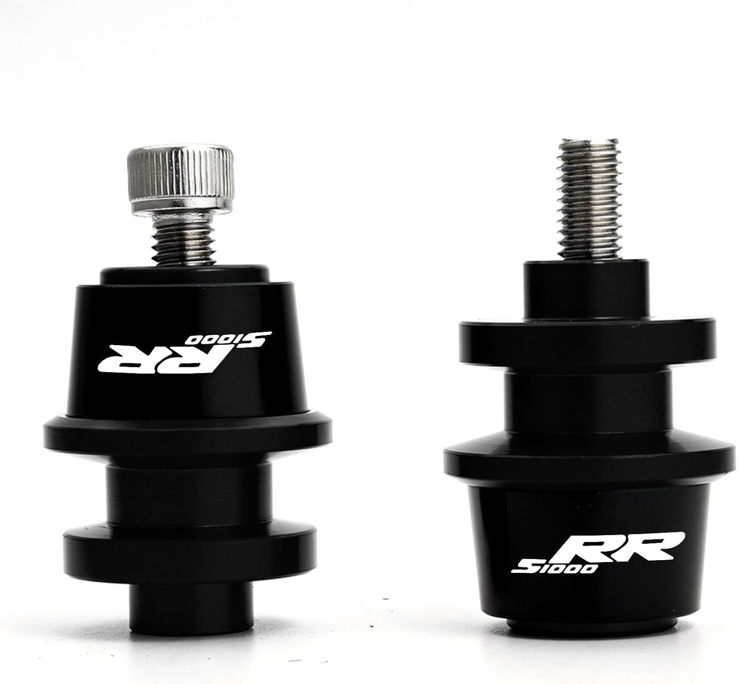 2PCS 8MM MOWOK Swingarm Sliders Spools Fits for S1000RR S1000 RR HP4 S1000XR S1000R Motorcycle CNC Swing Arm Stand Screw (Red)