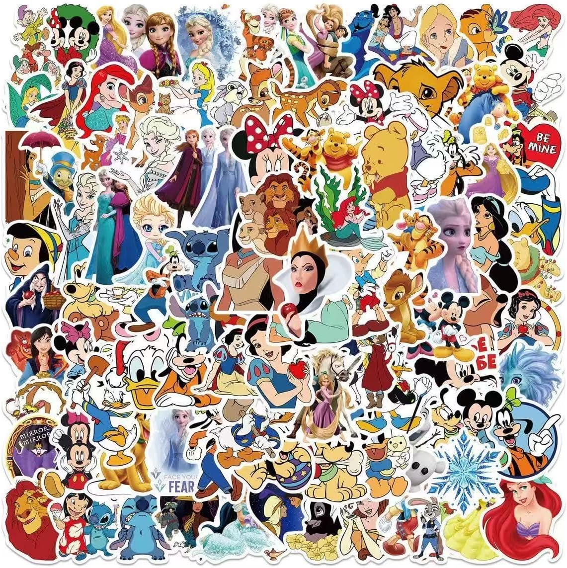 50 PCS Christmas Stickers for Kids, Christmas Party Favors Stocking Stuffers Vinyl Water Bottles Stickers Crafts Gifts for Classroom Students Holiday Sticker for Kids Teens Adults