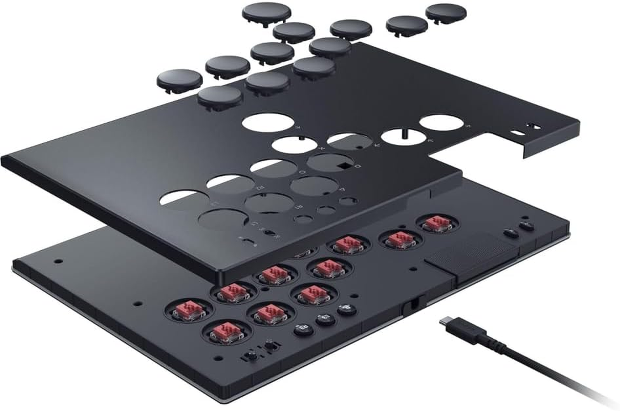 Razer Kitsune - All-Button Optical Arcade Controller for PS5&trade; and PC - Black image number 1