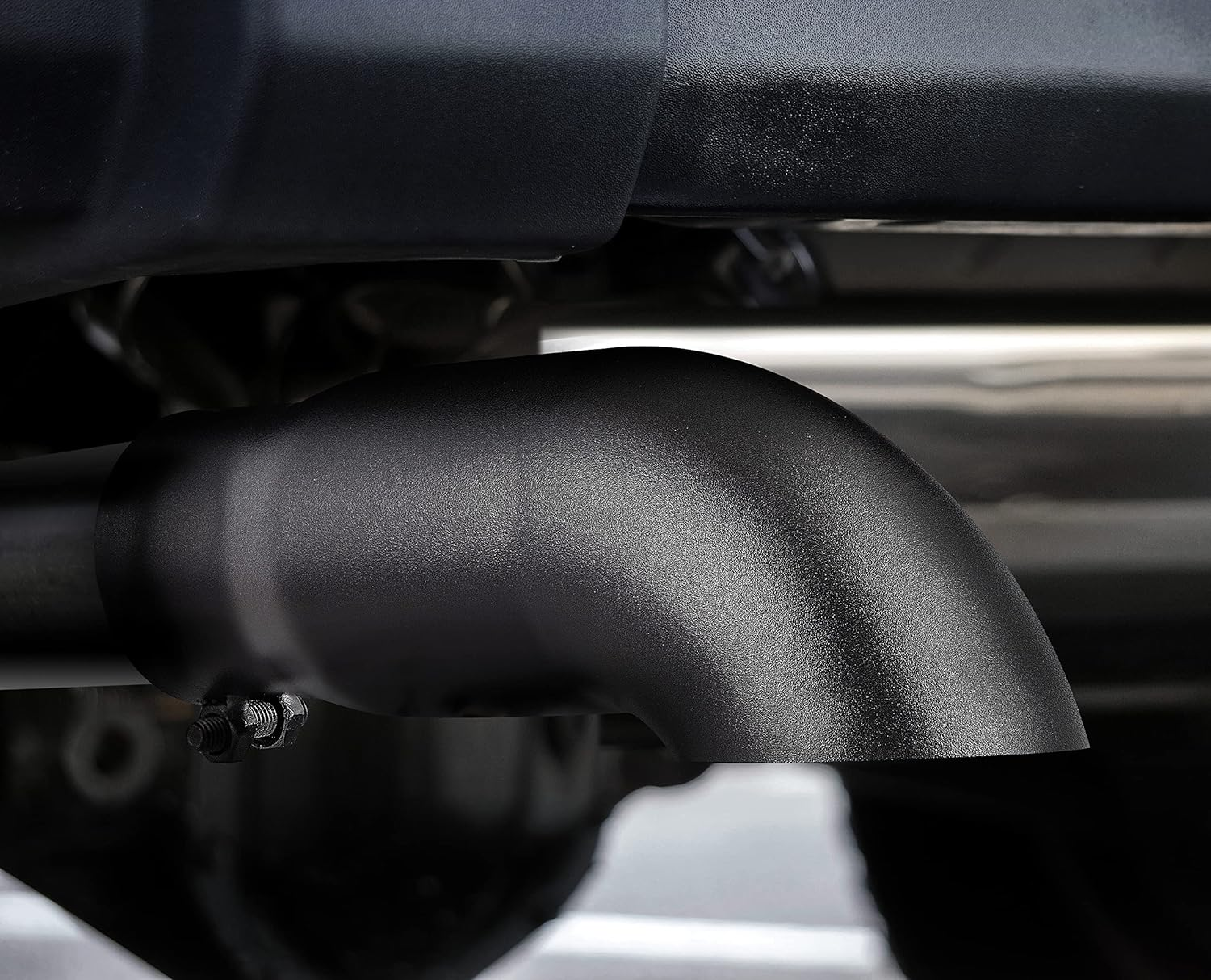 Black Exhaust Tip -2.5'' Inlet Bolt on Turn down Design - Stainless Steel Car Muffler Tips 2.5" ID X 3"OD X 9"L