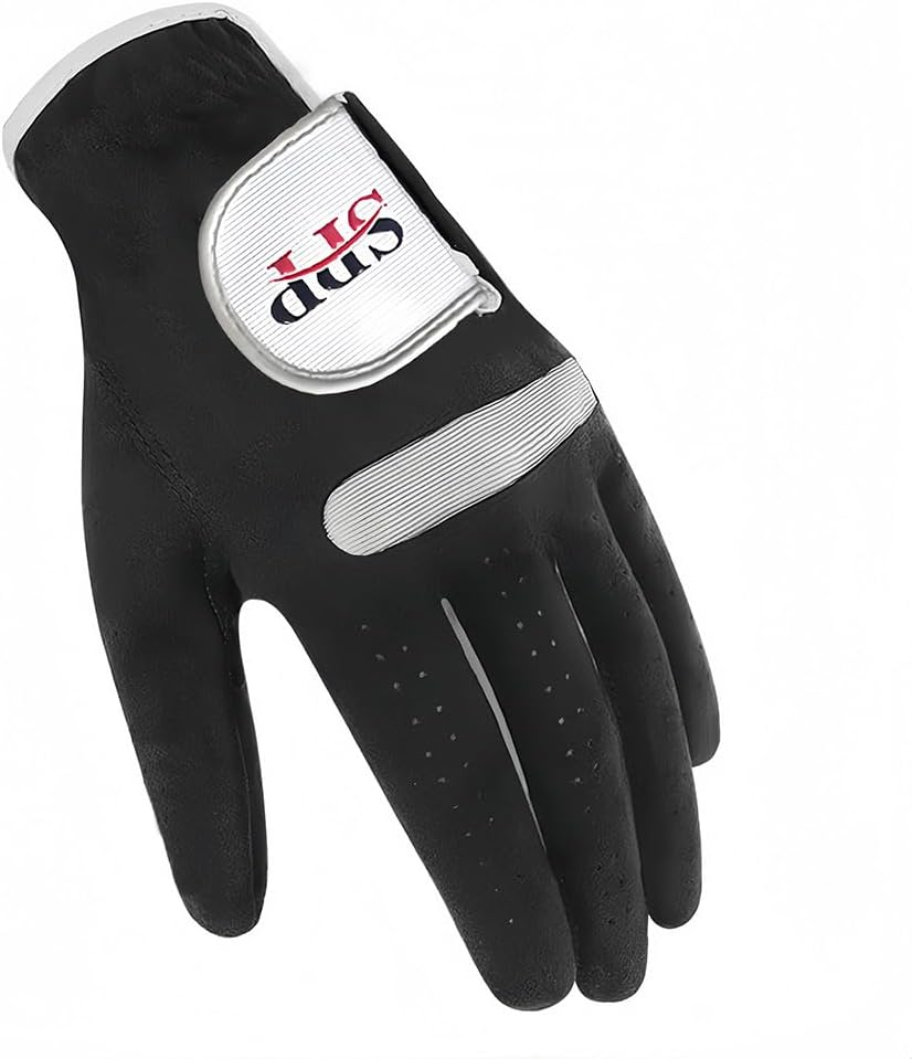 SPP Adjustable Golf Gloves-Breathable, Soft Comfortable Fit, Non-Slip Grip, All-Weather Use, Left or Right Hand for Men & Women