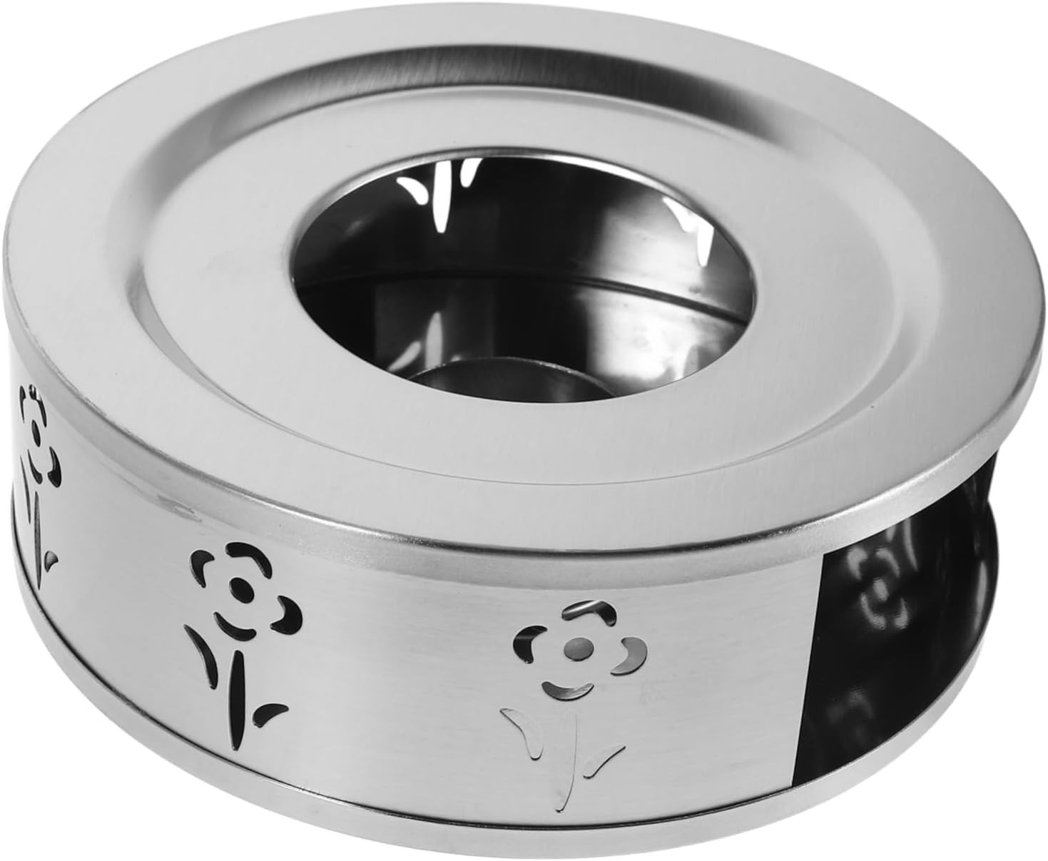 SECFOU Teapot Warmer: Tea Warmer Candle Holder Stainless Steel Tea Kettle Heater Universal Teapot Heater for Coffee Milk Espresso Water image number 5