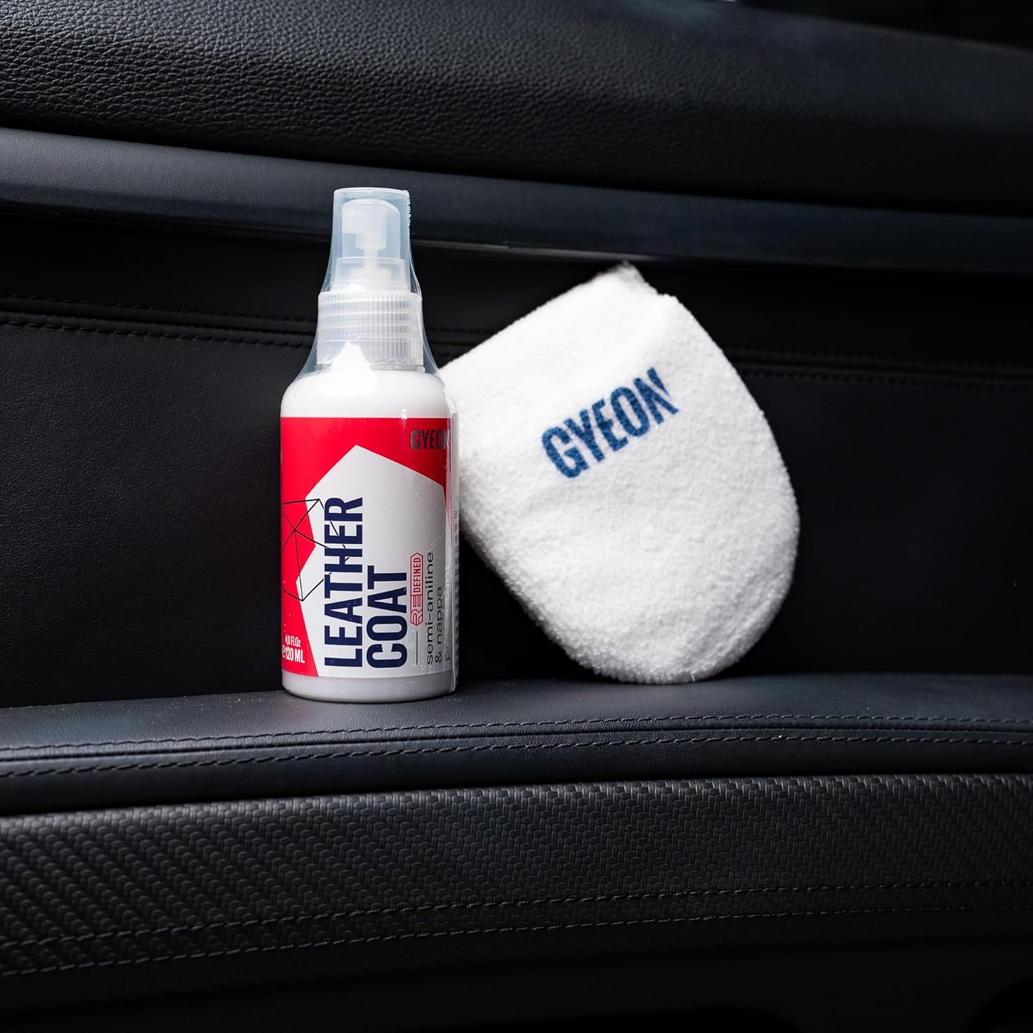 Gyeon Q&sup2;M Leatherset Natural - All in One Car Leather Cleaner and Coating Kit - Clean and Protect Your Cars Leather Interior and Seats - Automotive Leather Protection image number 4